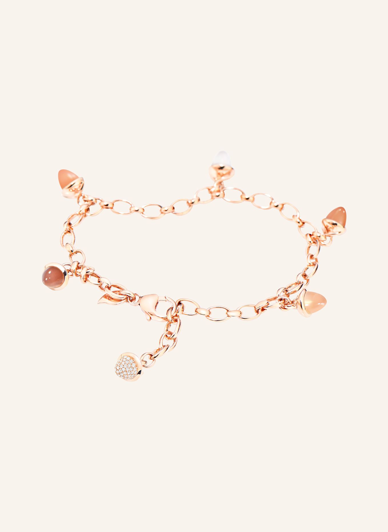 TAMARA COMOLLI Armband BRACELET MIKADO CHARM 'CAMEL' WITH DIAMOND PAVÉ Camel 18K Roségold: ROSÉGOLD