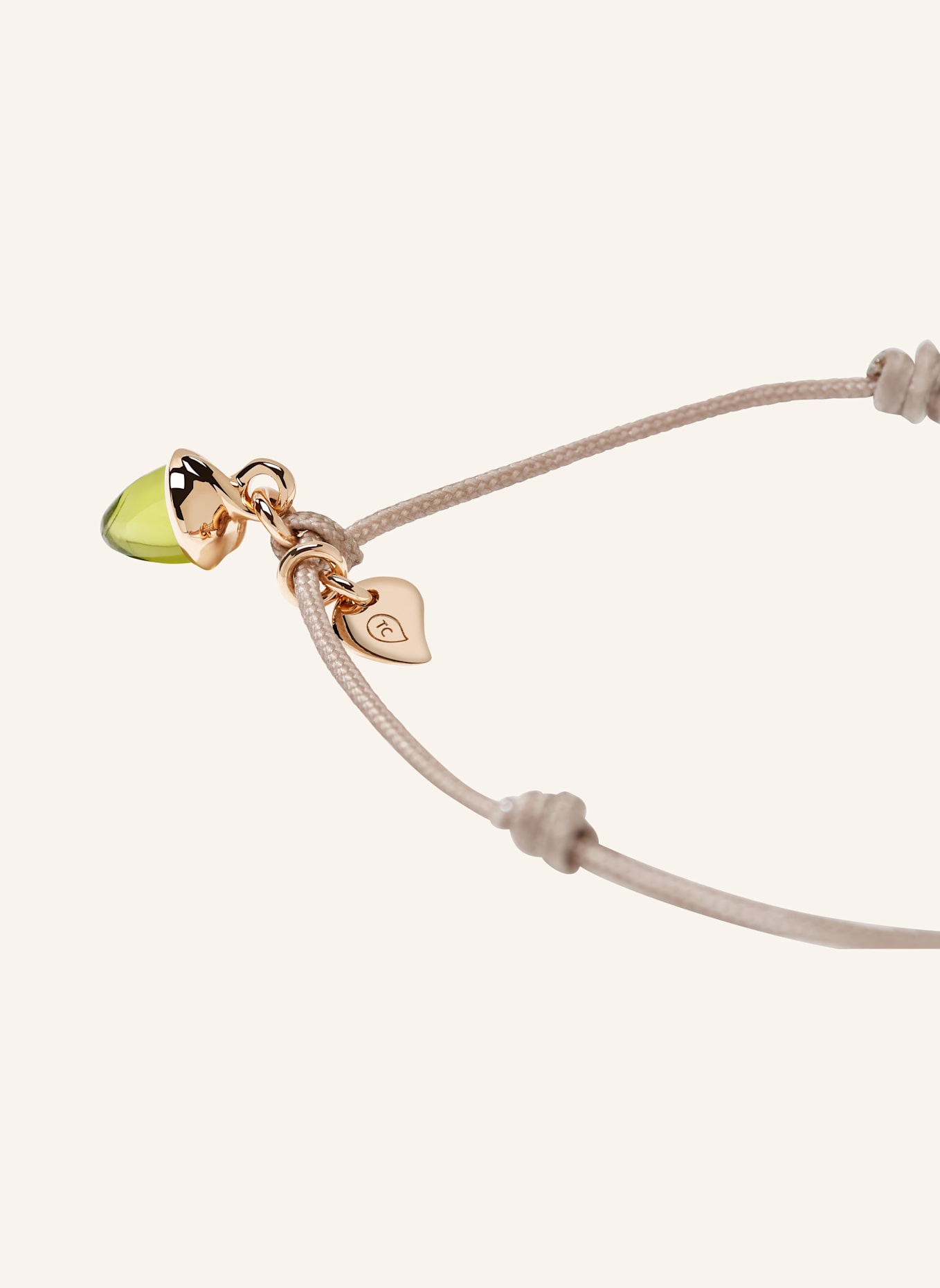 TAMARA COMOLLI Armband BRACELET 'MYMIKADO' WITH PERIDOT aus 18 Karat Roségold mit Peridot: ROSÉGOLD