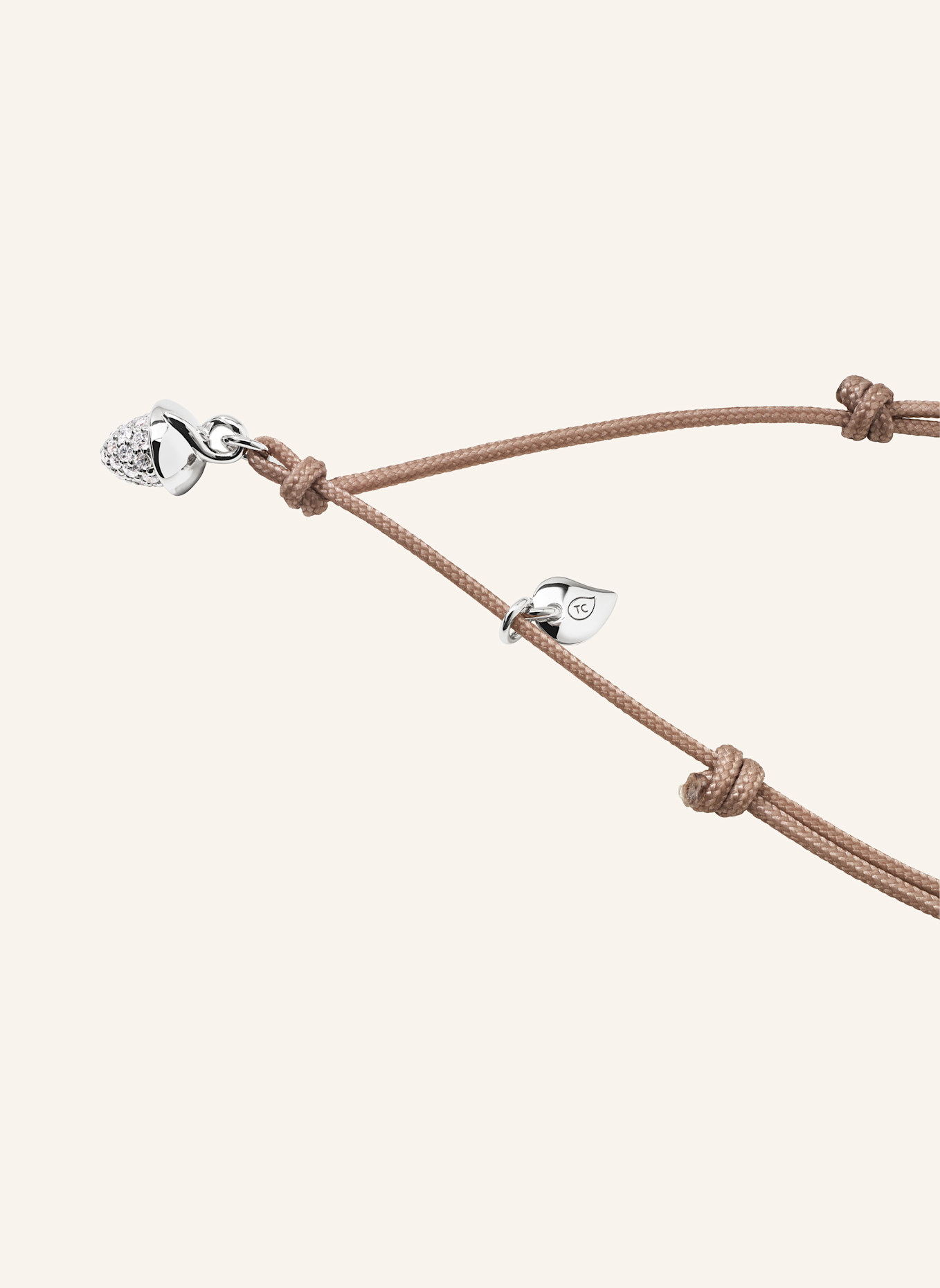TAMARA COMOLLI Armband BRACELET 'MYMIKADO' WITH DIAMOND PAVÉ aus 18 Karat Weißgold mit Diamant Pavé: WEISSGOLD
