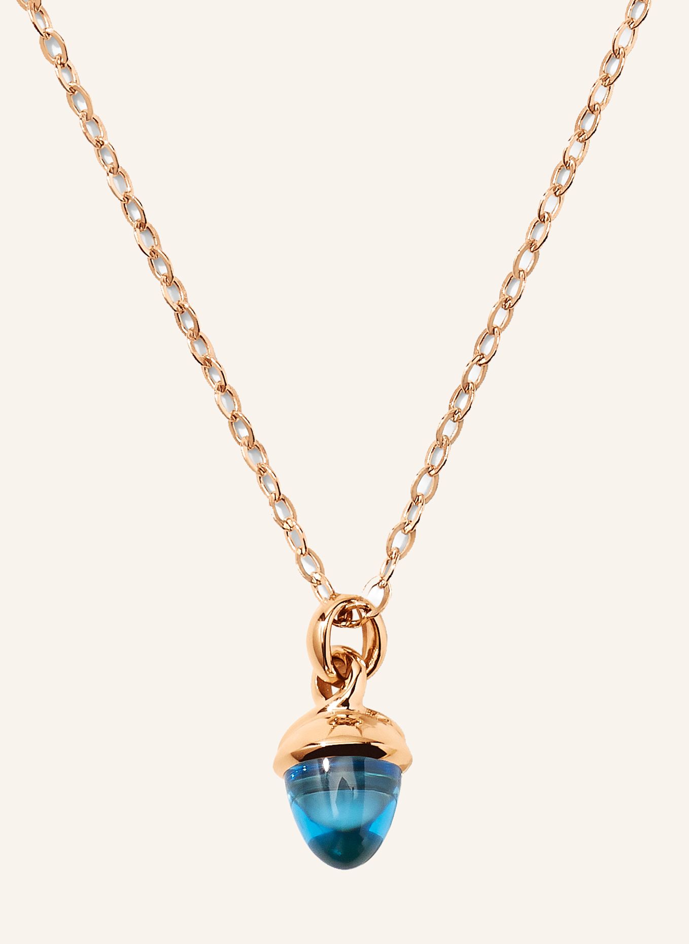 TAMARA COMOLLI Halskette NECKLACE 'MYMIKADO' WITH SWISS TOPAZ aus 18 Karat Roségold und Swiss Topas: ROSÉGOLD