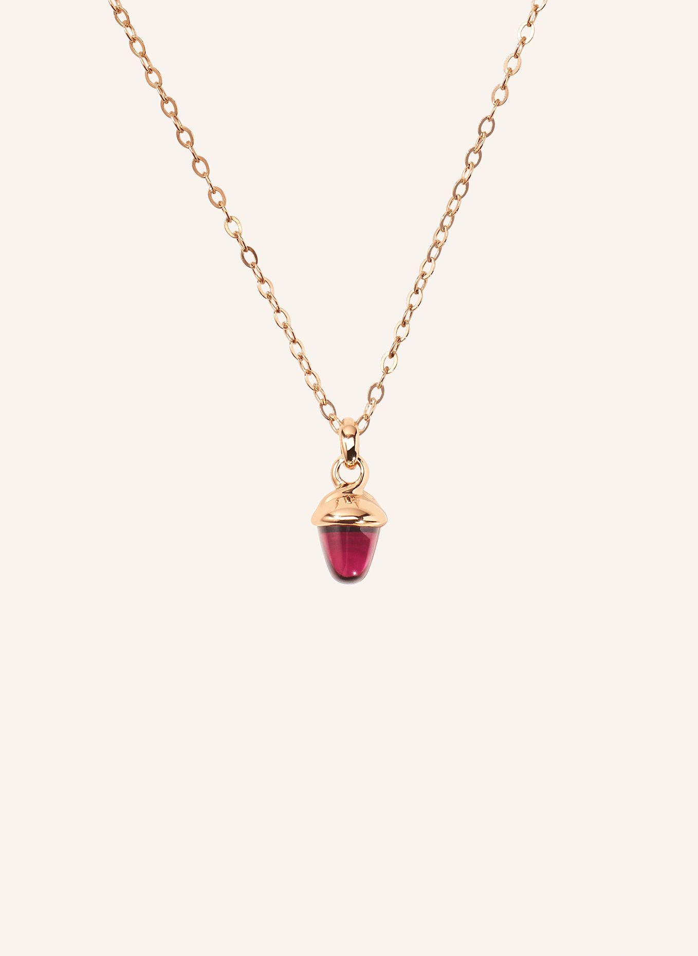 TAMARA COMOLLI Halskette NECKLACE 'MYMIKADO' WITH TOURMALINE ROSE Rosa Turmalin 18K Roségold: ROSÉGOLD