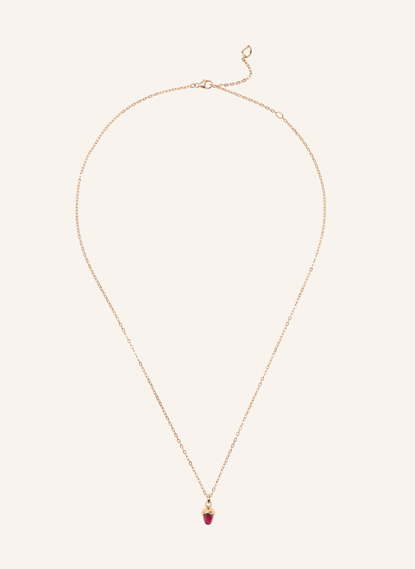 TAMARA COMOLLI Halskette NECKLACE 'MYMIKADO' WITH TOURMALINE ROSE Rosa Turmalin 18K Roségold: ROSÉGOLD