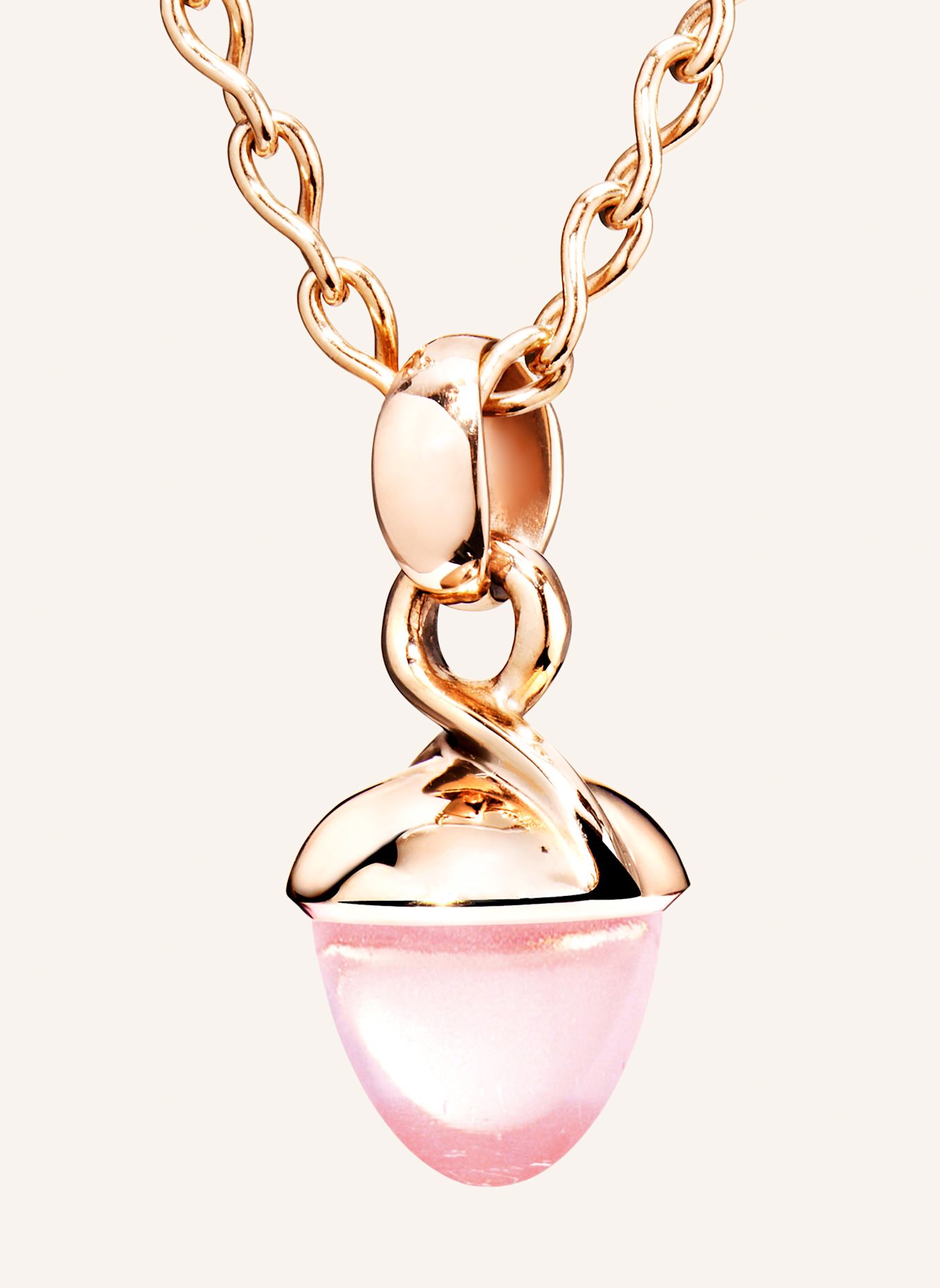 TAMARA COMOLLI Anhänger MIKADO ANHÄNGER BOUQUET ROSENQUARTZ 18K Roségold: ROSÉGOLD