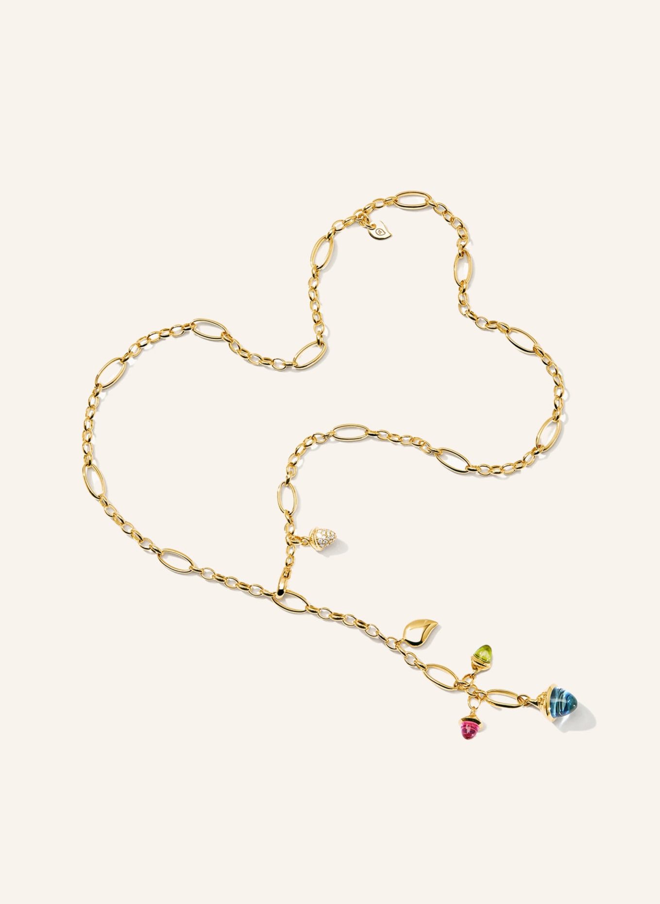 TAMARA COMOLLI Halskette MIKADO COLLIER DELICATE Candy mit Diamant Pavé, Farbe: GOLD (Bild 3)