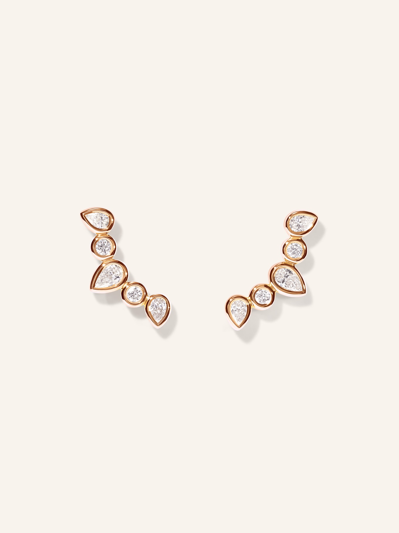 TAMARA COMOLLI Ohrringe EARRINGS GYPSY CRAWLER CLASSIC CLASSIC 18K Roségold, Farbe: ROSÉGOLD (Bild 1)