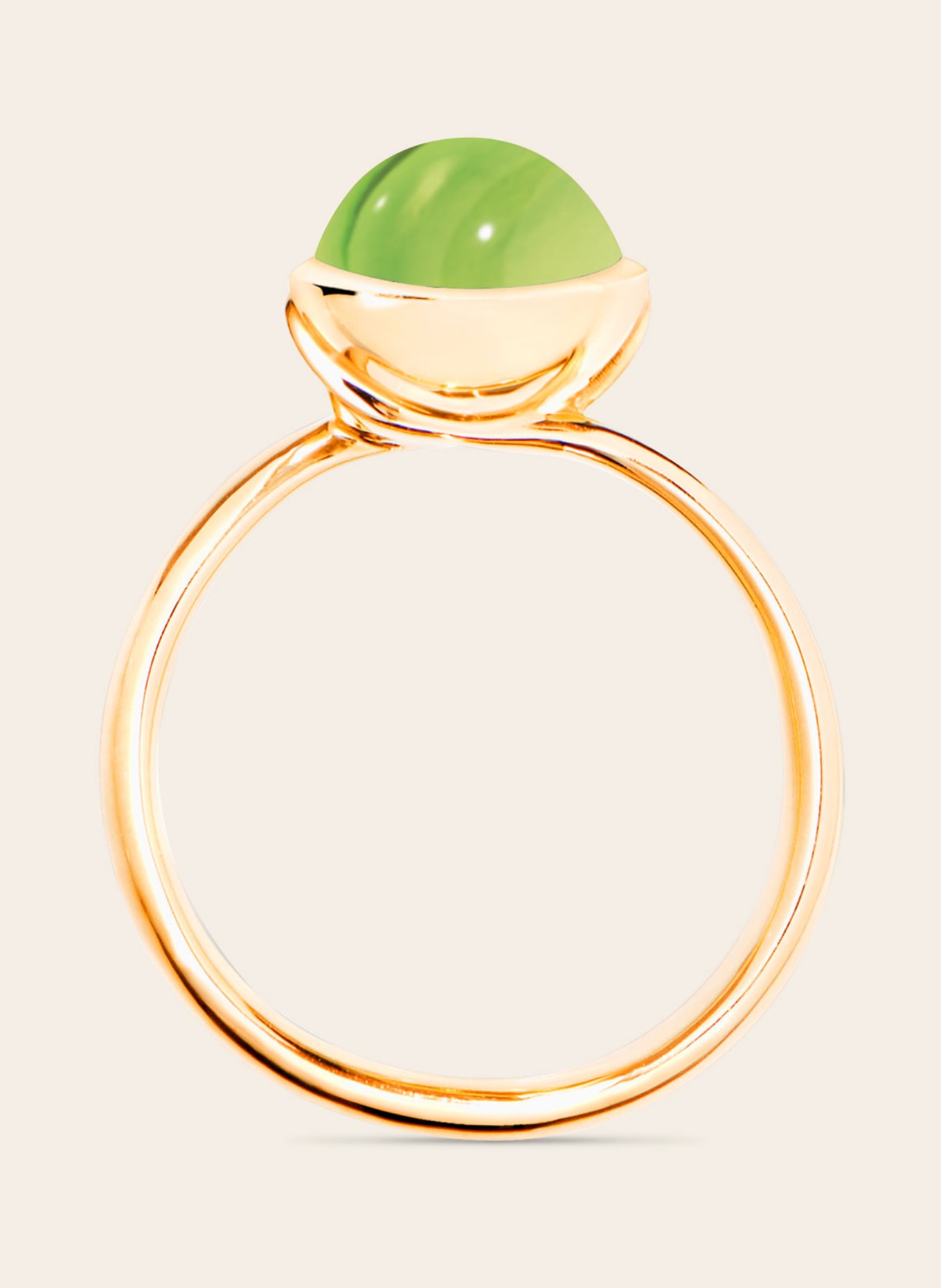 TAMARA COMOLLI Ring BOUTON SMALL aus 18K Gelbgold mit Peridot, Farbe: GOLD (Bild 4)