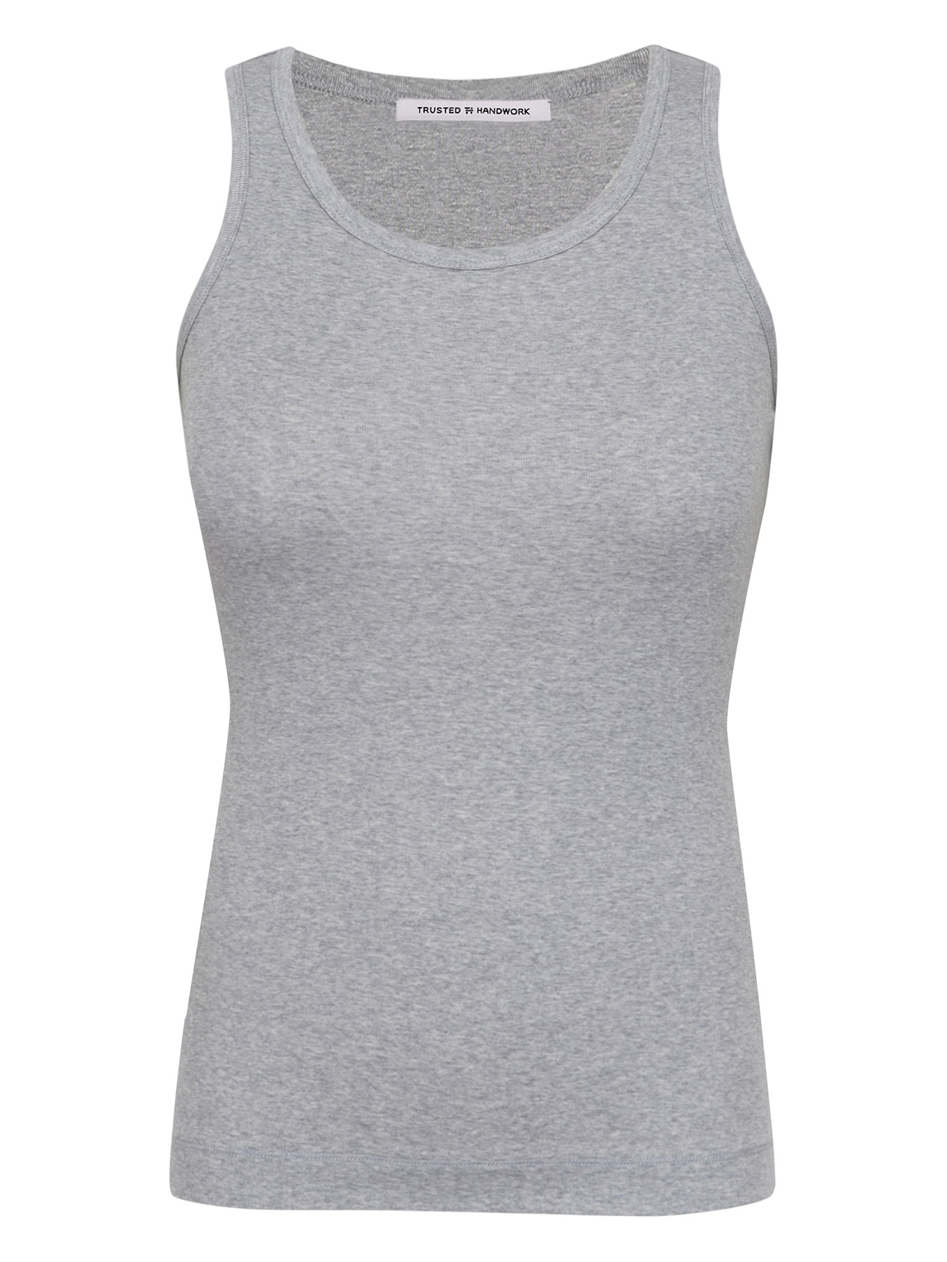 TRUSTED HANDWORK Tank Top - 1x1 Rib, Farbe: GRAU (Bild 3)