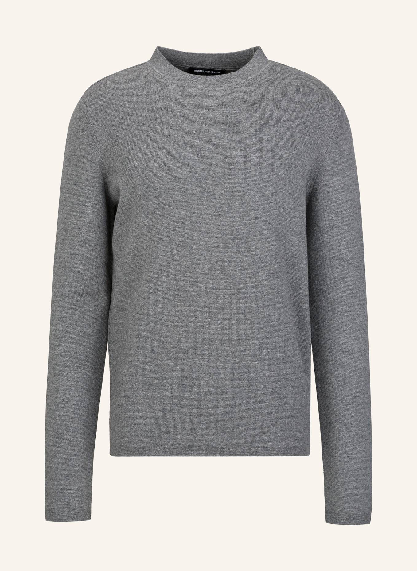 TRUSTED HANDWORK Crew Neck 1/1-Sleeve Pullover, Farbe: GRAU (Bild 1)