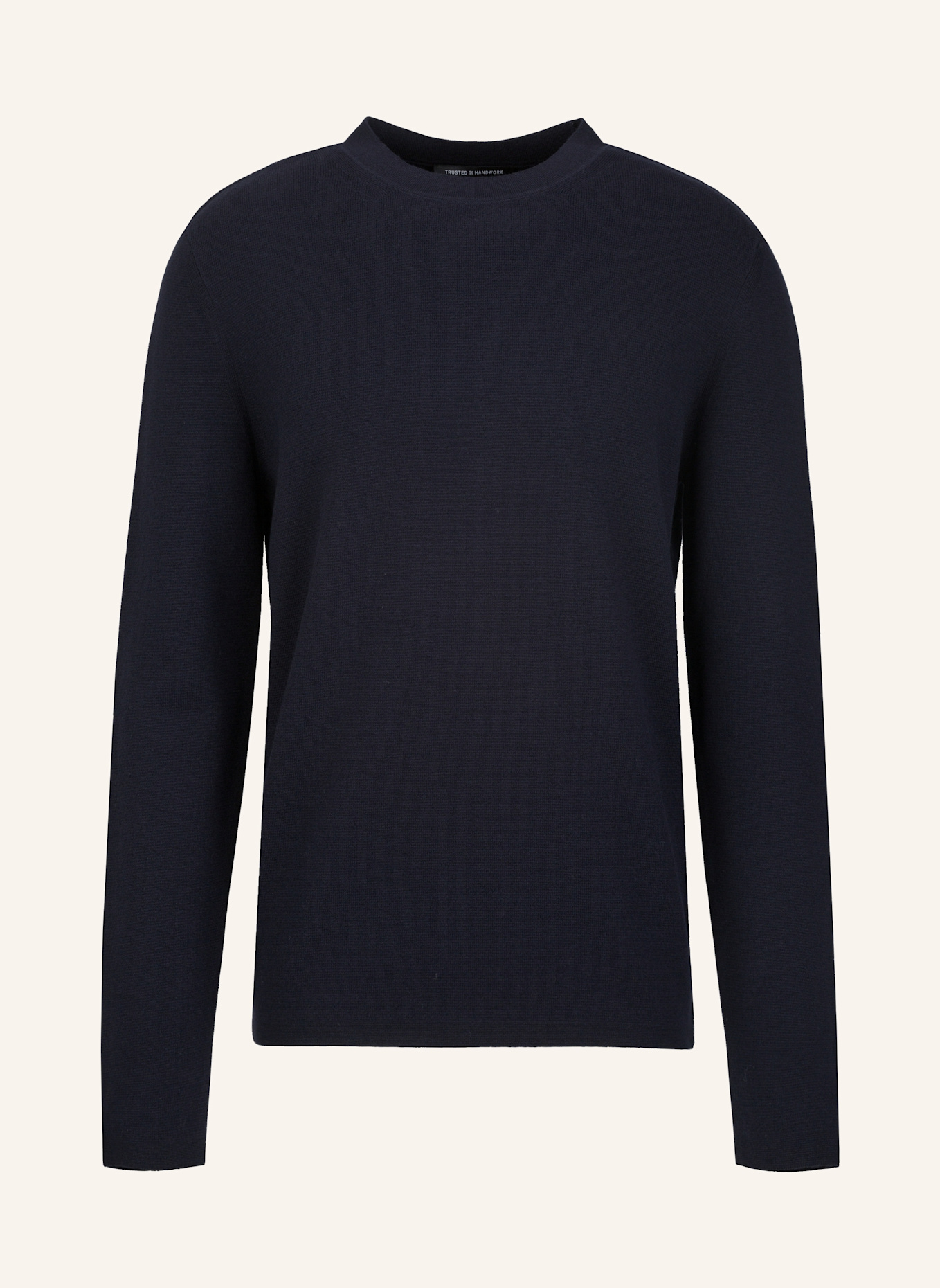 TRUSTED HANDWORK Crew Neck 1/1-Sleeve Pullover, Farbe: BLAU (Bild 1)