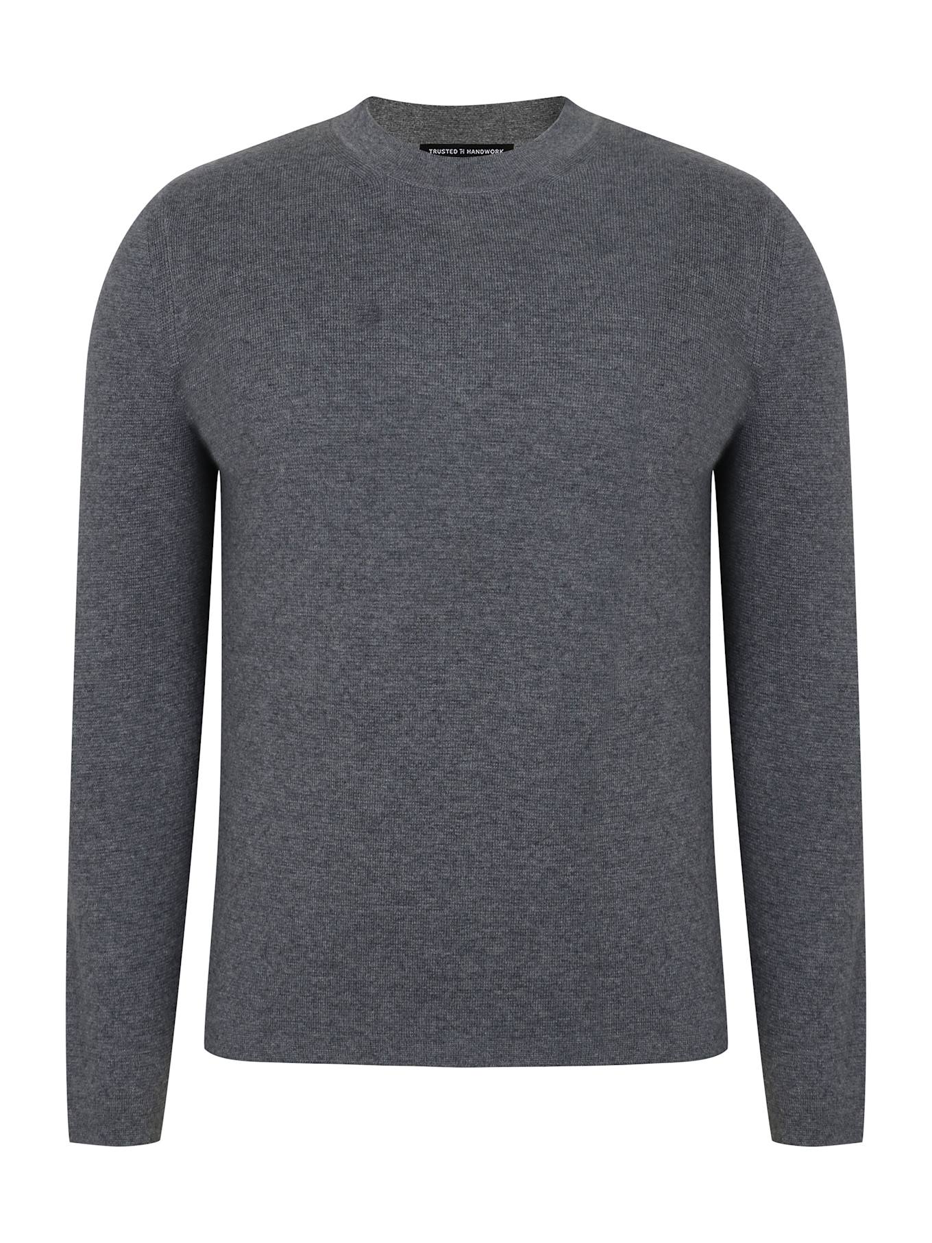 TRUSTED HANDWORK Crew Neck 1/1-Sleeve Pullover, Farbe: GRAU (Bild 3)