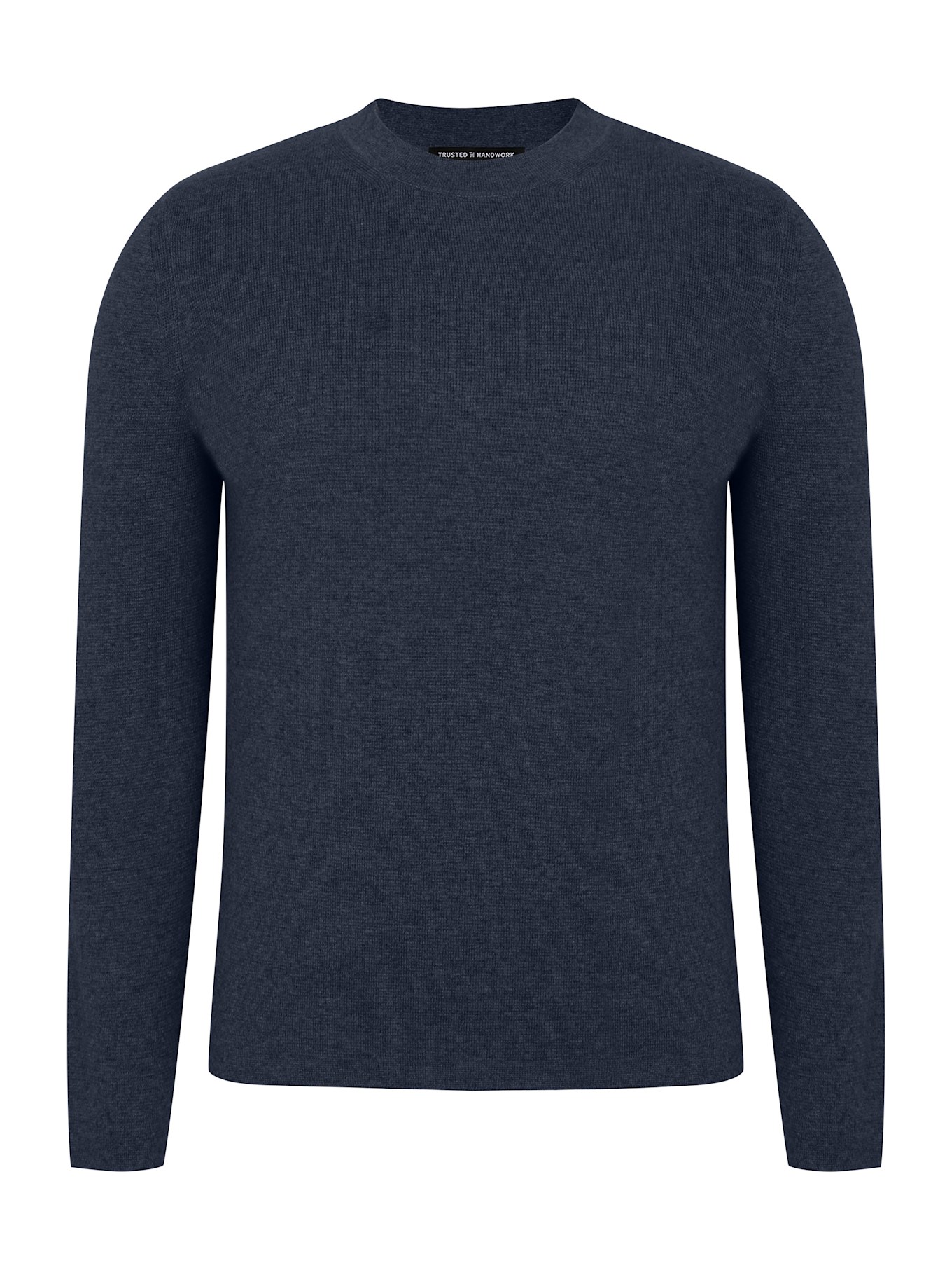 TRUSTED HANDWORK Crew Neck 1/1-Sleeve Pullover, Farbe: BLAU (Bild 3)