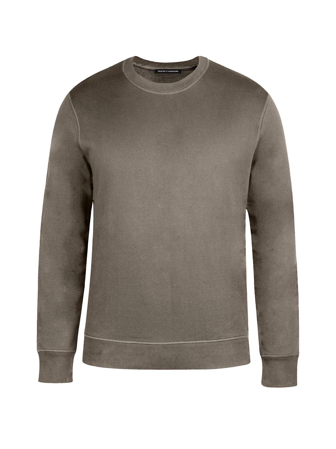 TRUSTED HANDWORK Round Neck 1/1-Sleeve Sweatshirt, Farbe: GRAU (Bild 1)