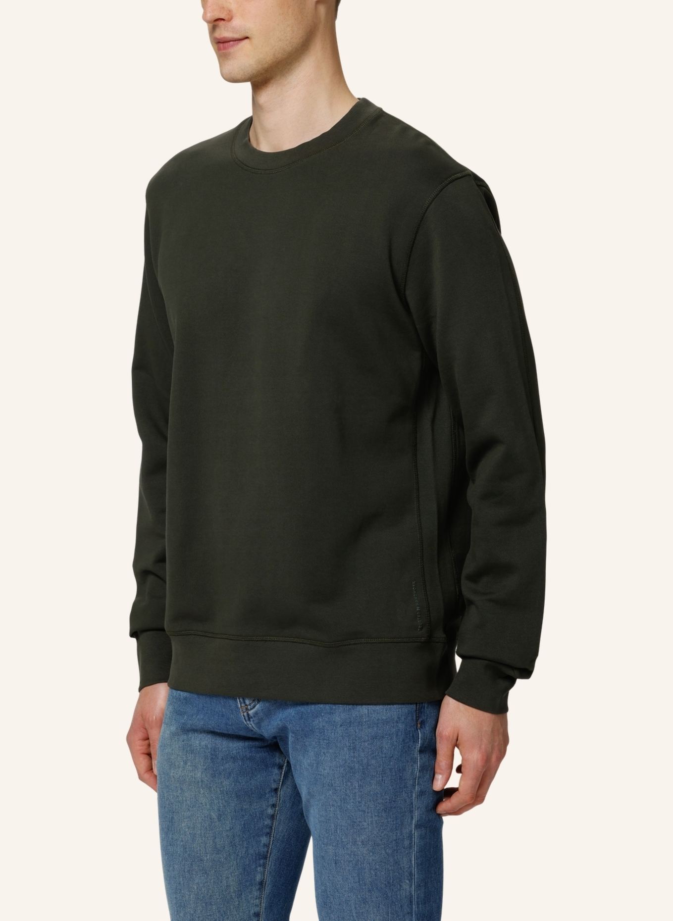 TRUSTED HANDWORK Round Neck 1/1-Sleeve Sweatshirt, Farbe: GRÜN (Bild 5)