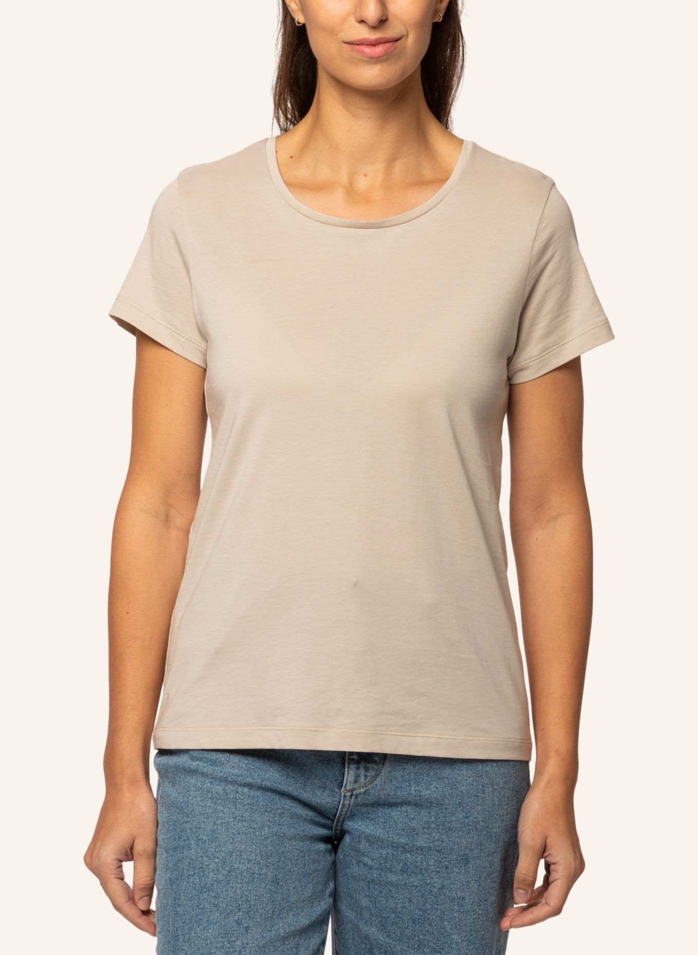 TRUSTED HANDWORK Round Neck 1/2-Sleeve T-Shirt, Farbe: BEIGE (Bild 5)