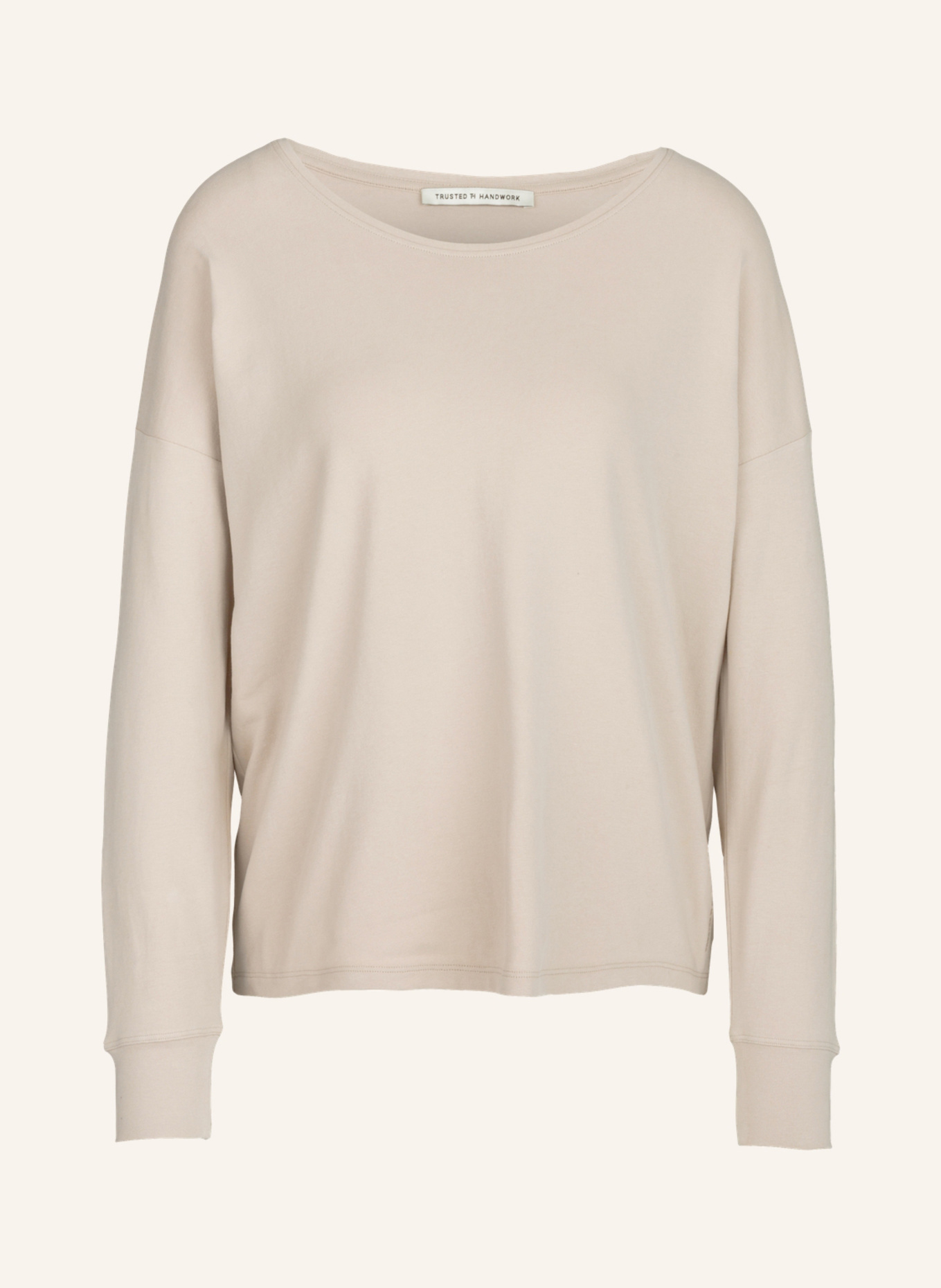 TRUSTED HANDWORK Round Neck 1/1-Sleeve T-Shirt, Farbe: BEIGE (Bild 1)