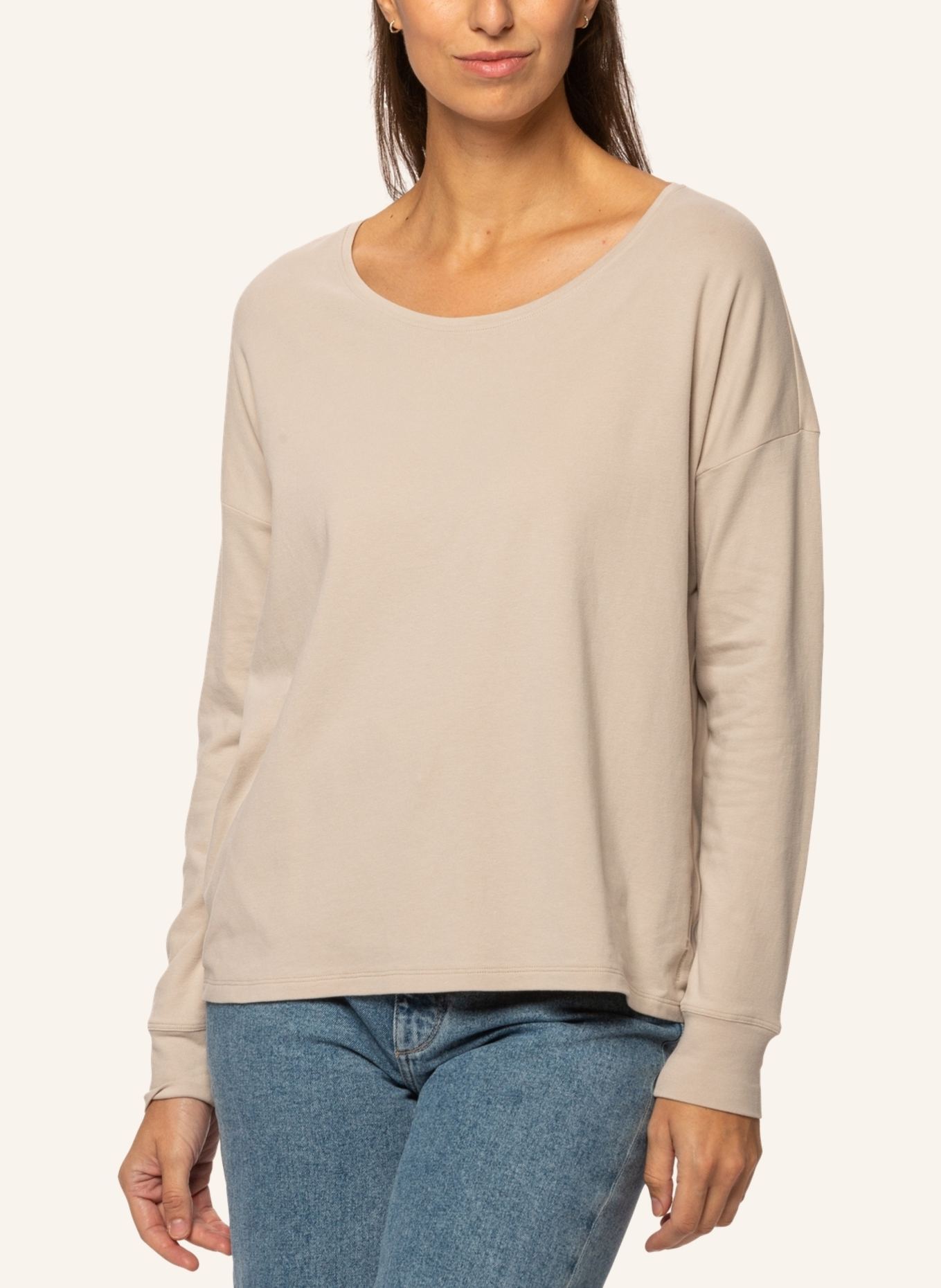 TRUSTED HANDWORK Round Neck 1/1-Sleeve T-Shirt, Farbe: BEIGE (Bild 5)