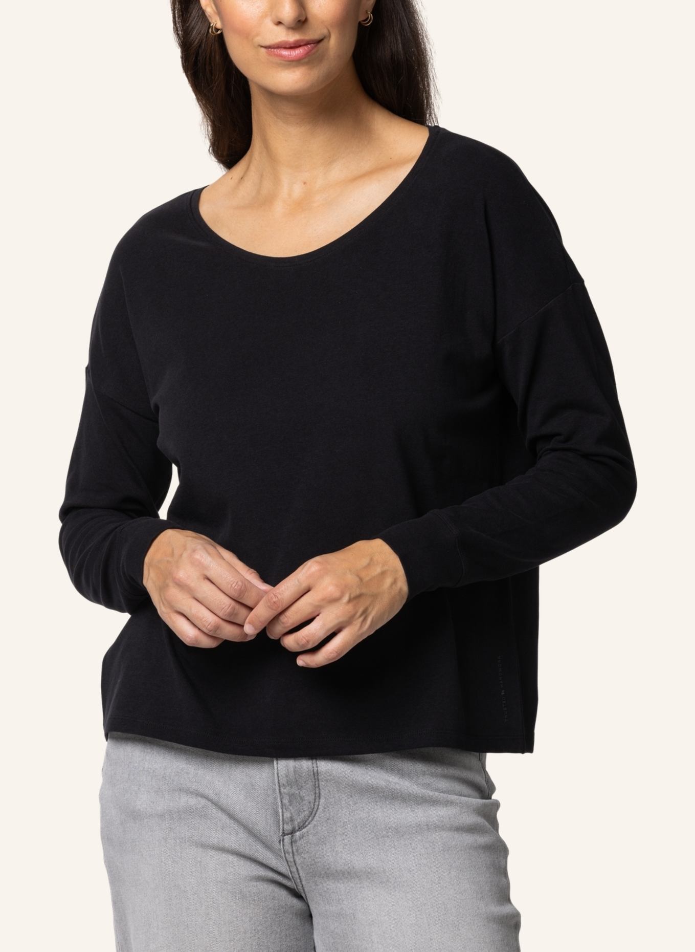 TRUSTED HANDWORK Round Neck 1/1-Sleeve T-Shirt, Farbe: SCHWARZ (Bild 5)