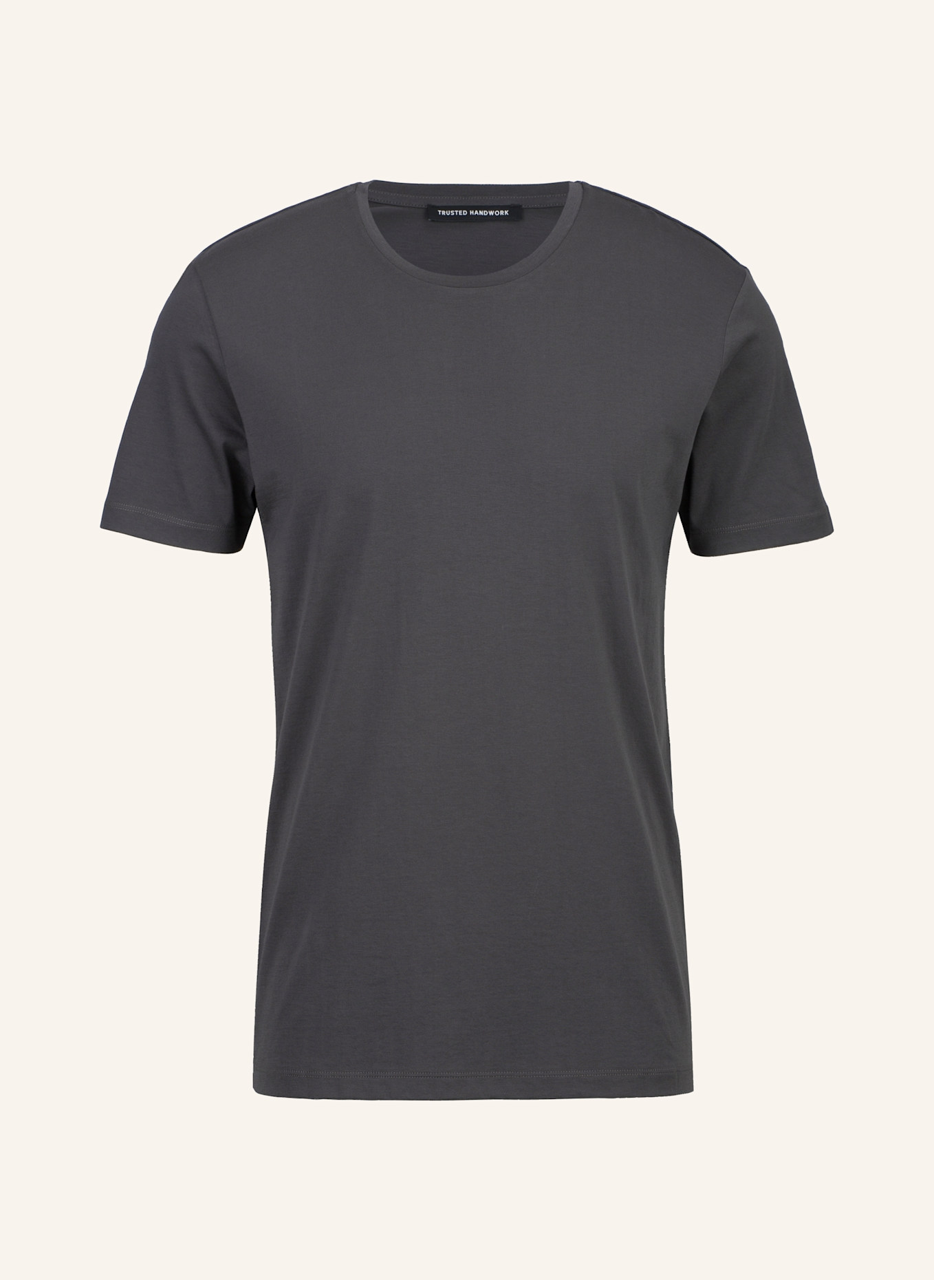 TRUSTED HANDWORK Round Neck 1/2-Sleeve T-Shirt, Farbe: DUNKELGRAU (Bild 1)