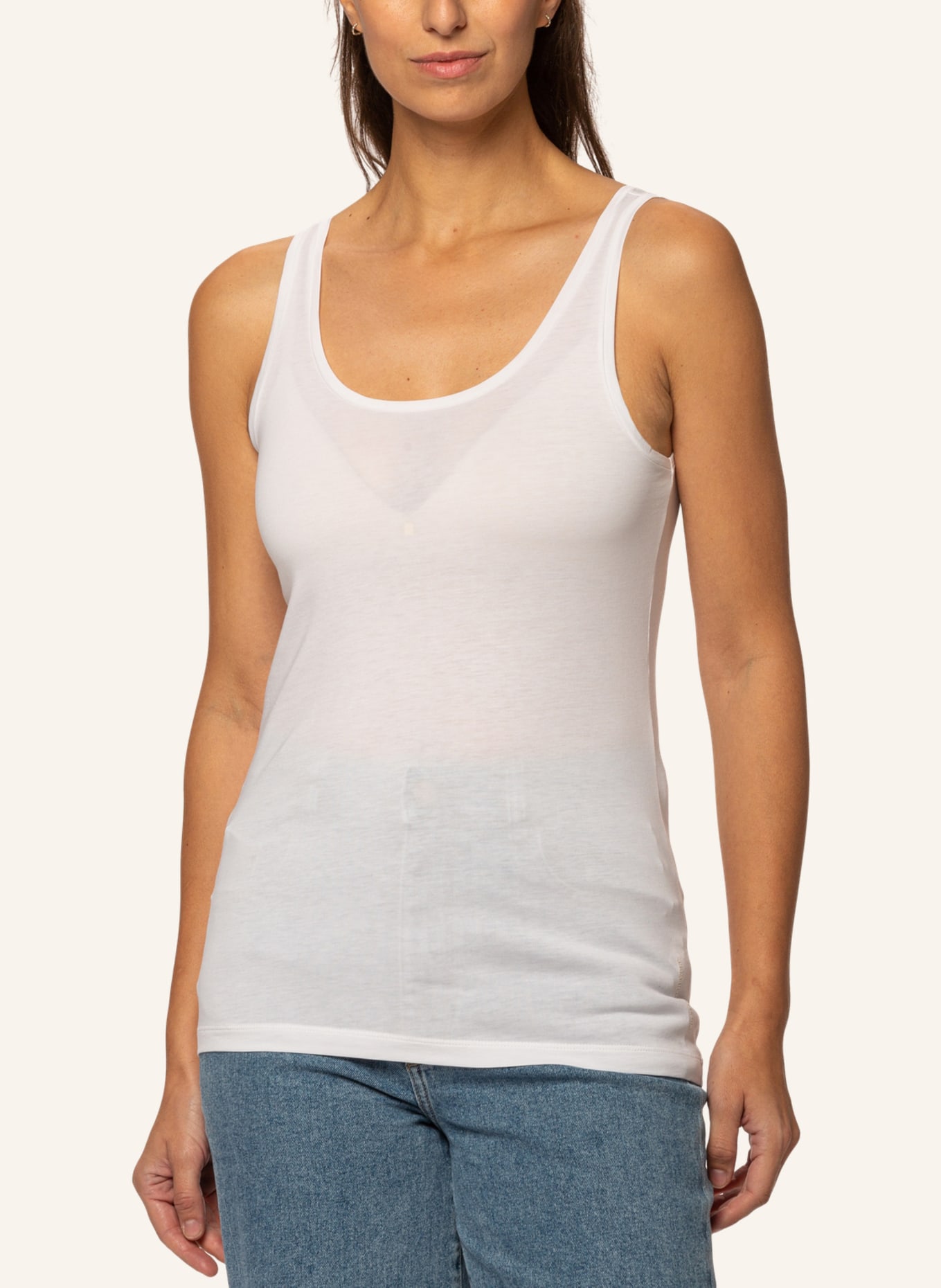 TRUSTED HANDWORK Tank Top - Original Supima Single Jersey, Farbe: WEISS (Bild 7)