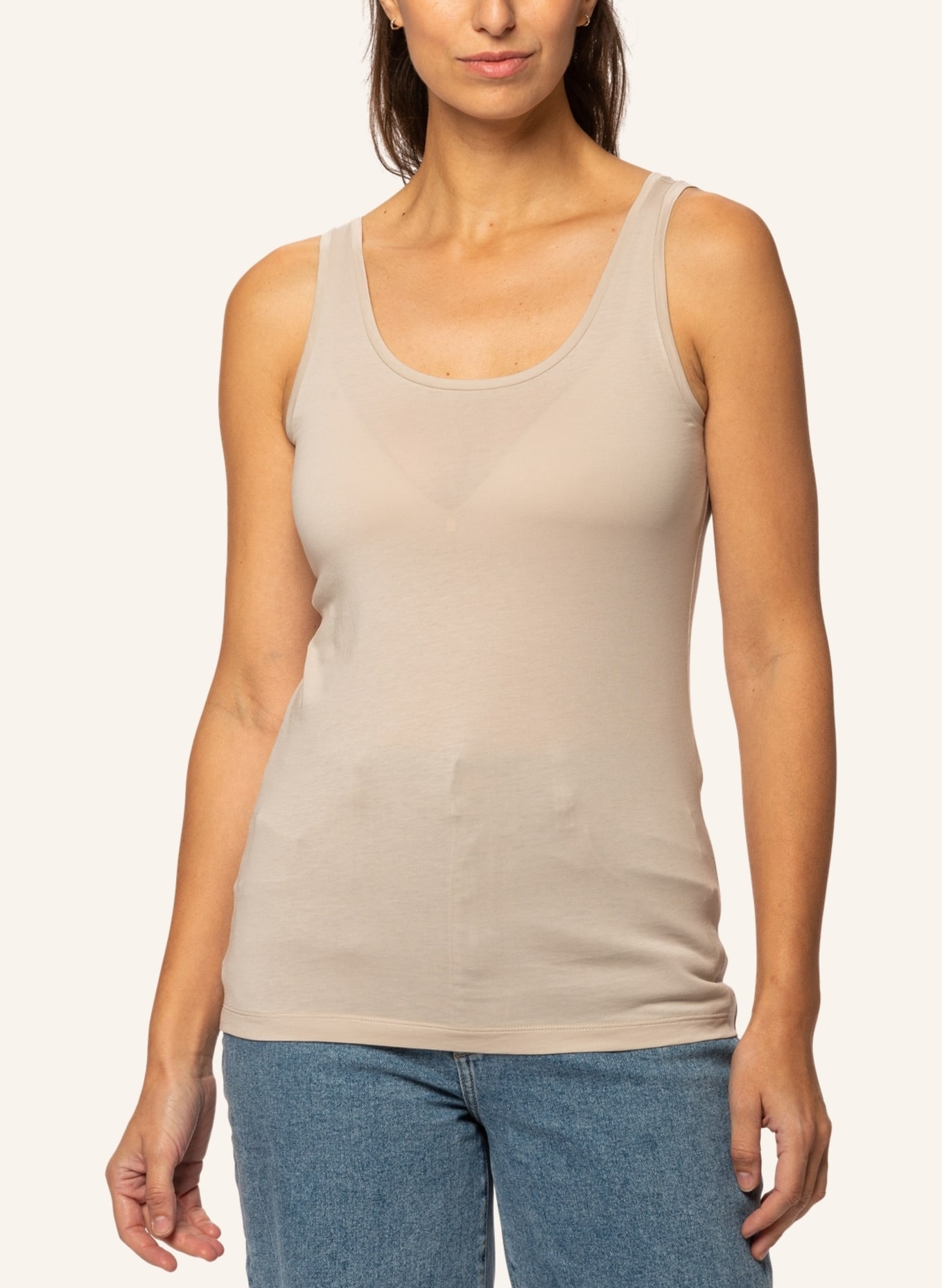 TRUSTED HANDWORK Tank Top - Original Supima Single Jersey, Farbe: BEIGE (Bild 7)