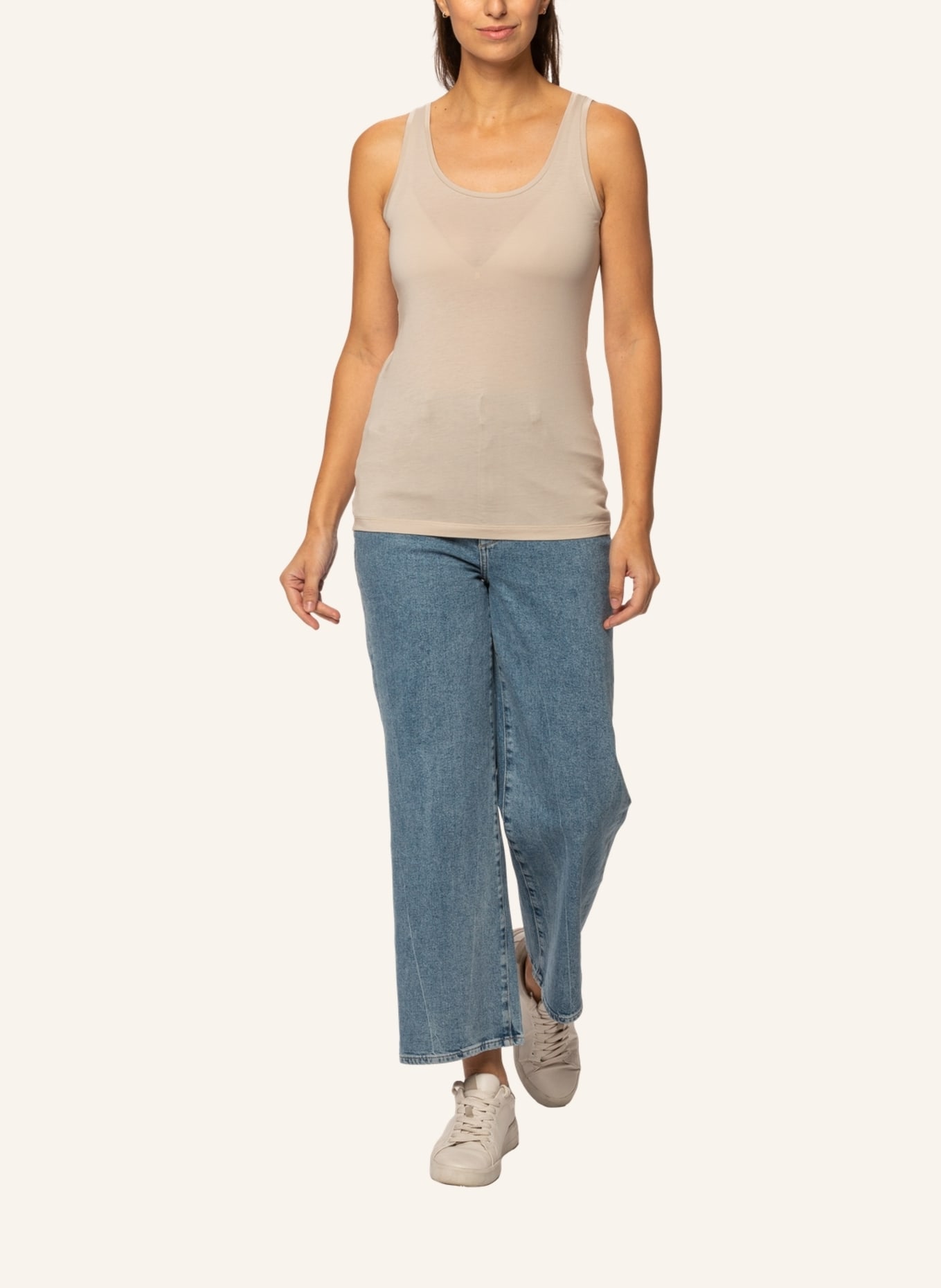 TRUSTED HANDWORK Tank Top - Original Supima Single Jersey, Farbe: BEIGE (Bild 8)