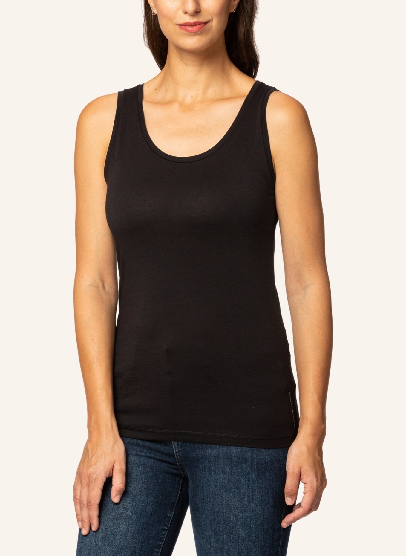 TRUSTED HANDWORK Tank Top - Original Supima Single Jersey, Farbe: SCHWARZ (Bild 7)