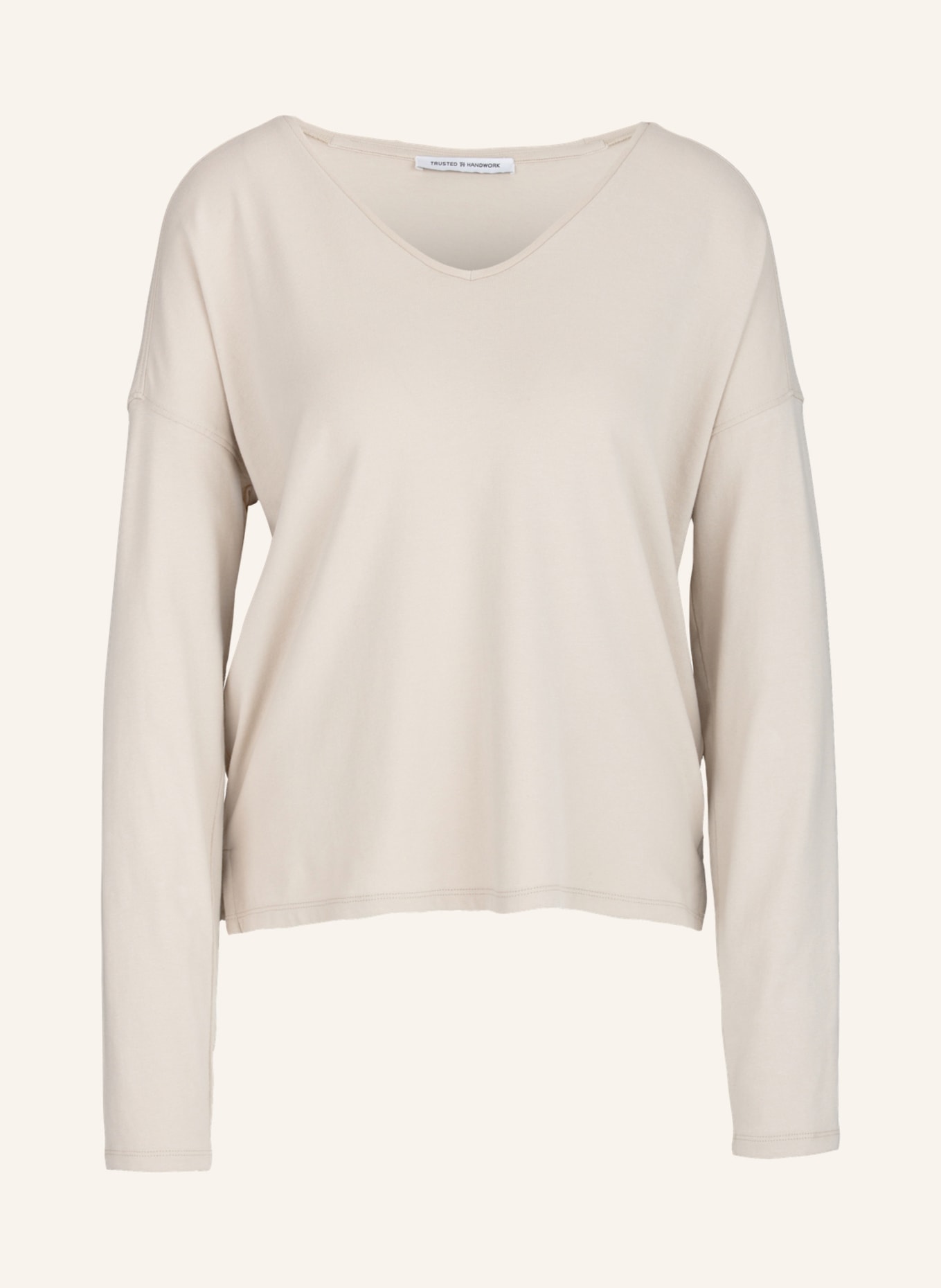 TRUSTED HANDWORK Sweatshirt RENNES, Farbe: BEIGE (Bild 1)