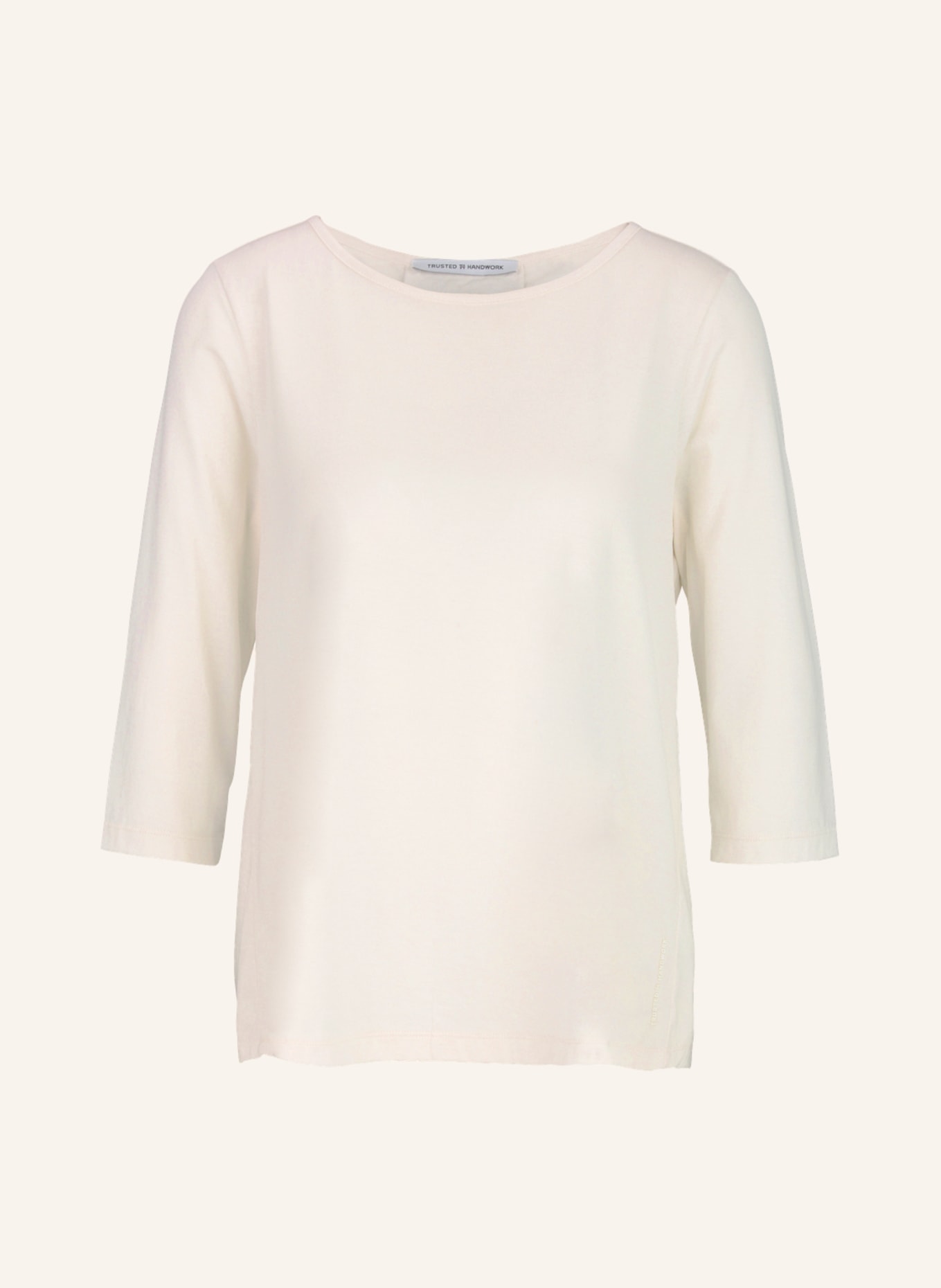 TRUSTED HANDWORK Round Neck 3/4-Sleeve T-Shirt, Farbe: ECRU (Bild 1)