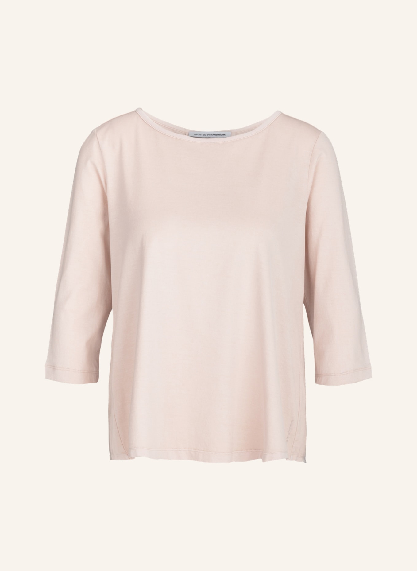 TRUSTED HANDWORK Round Neck 3/4-Sleeve T-Shirt, Farbe: PINK (Bild 1)