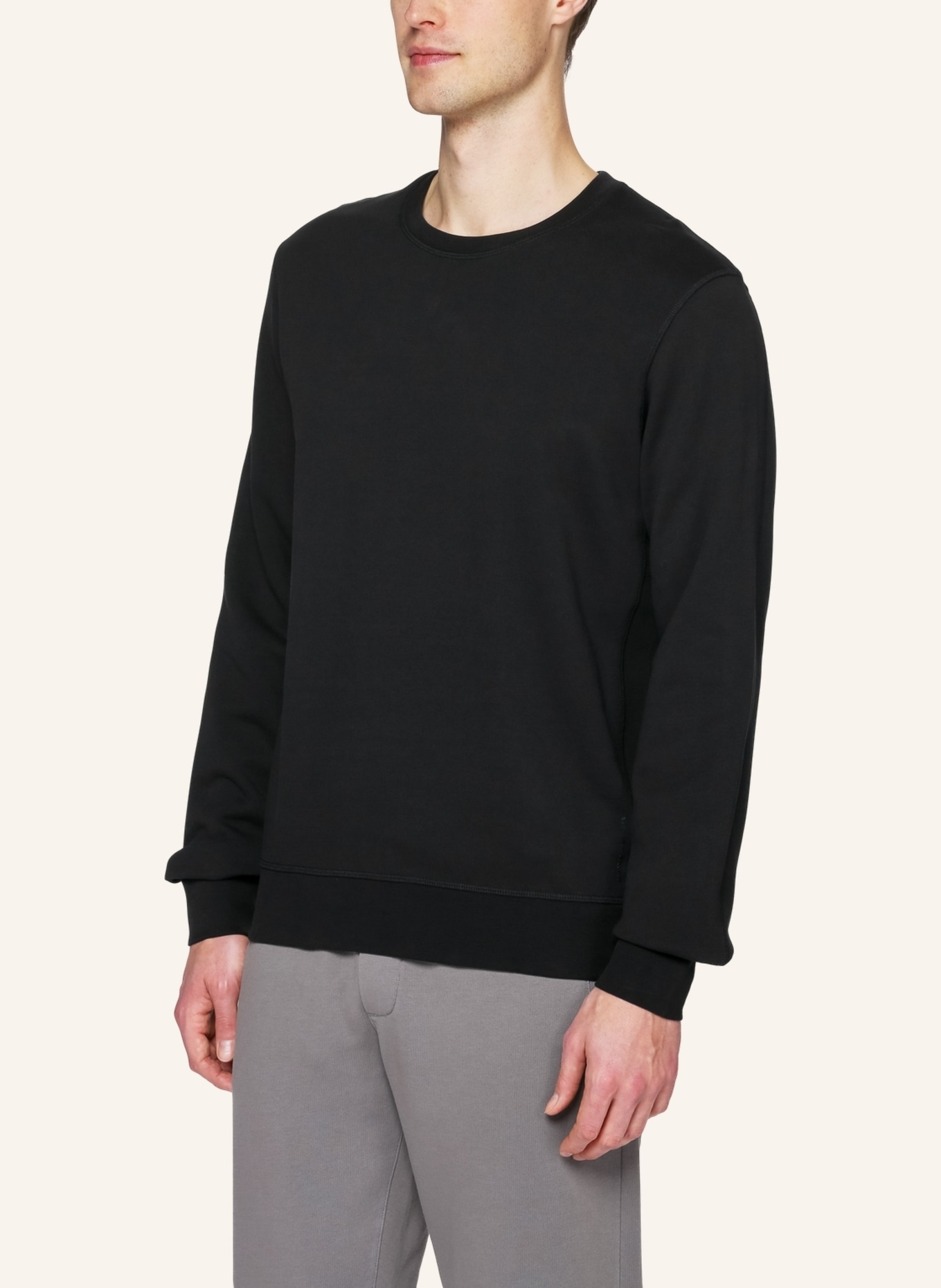 TRUSTED HANDWORK Round Neck 1/1-Sleeve Sweatshirt, Farbe: SCHWARZ (Bild 7)