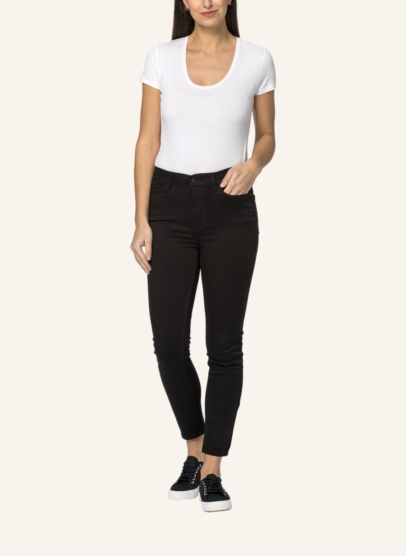 DL1961 Skinny Jeans FARROW, Farbe: DUNKELBLAU (Bild 7)