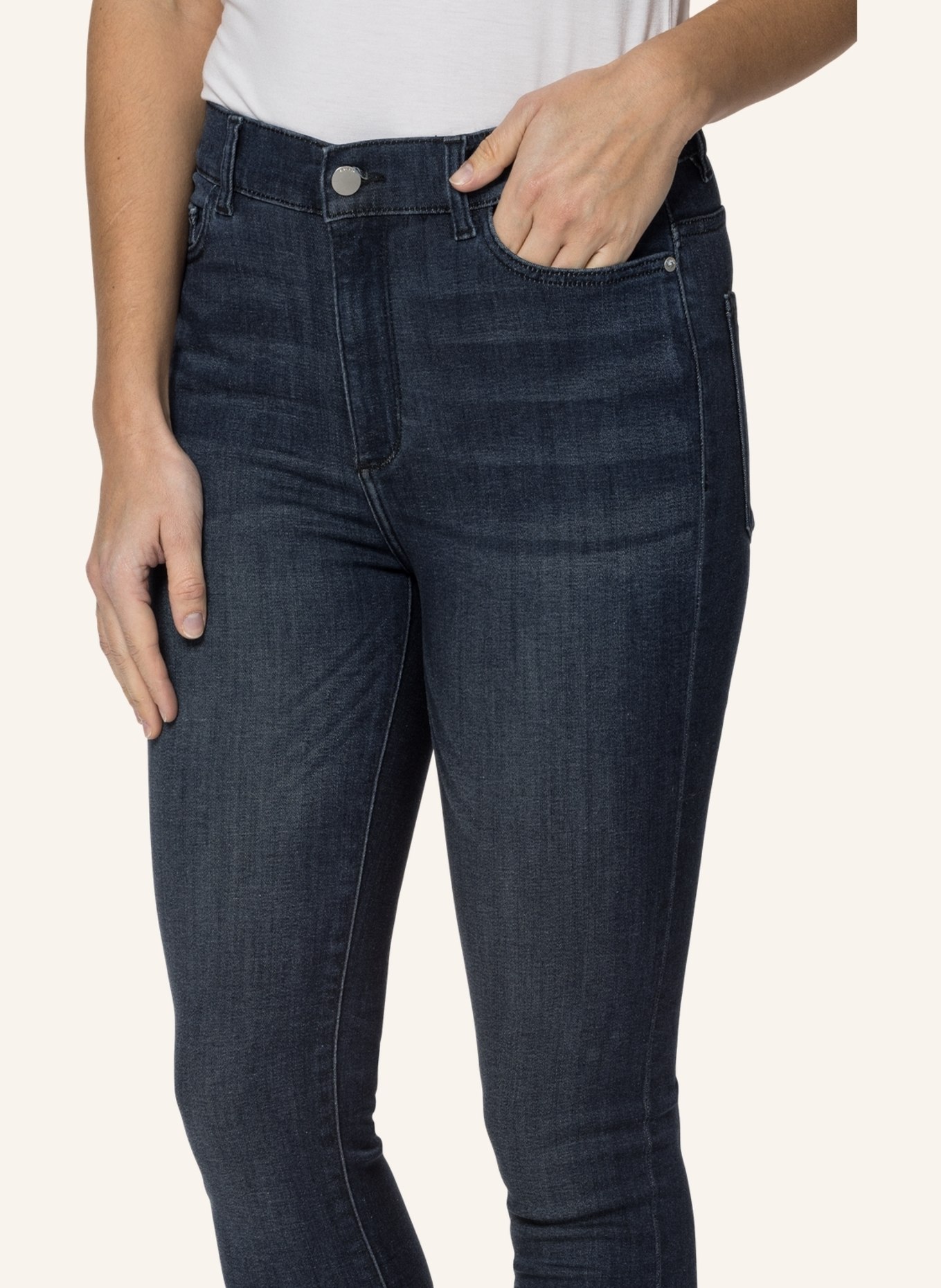DL1961 Skinny Jeans FARROW, Farbe: BLAU (Bild 6)