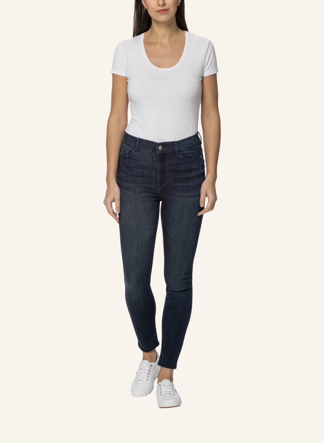 DL1961 Skinny Jeans FARROW, Farbe: BLAU (Bild 7)