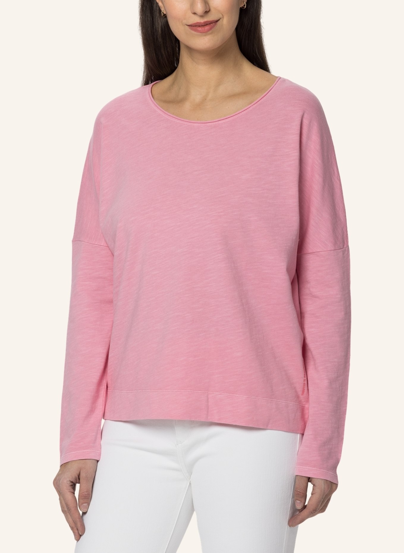 TRUSTED HANDWORK Round Neck 1/1-Sleeve T-Shirt w.Dropped Shoulder, Farbe: PINK (Bild 6)