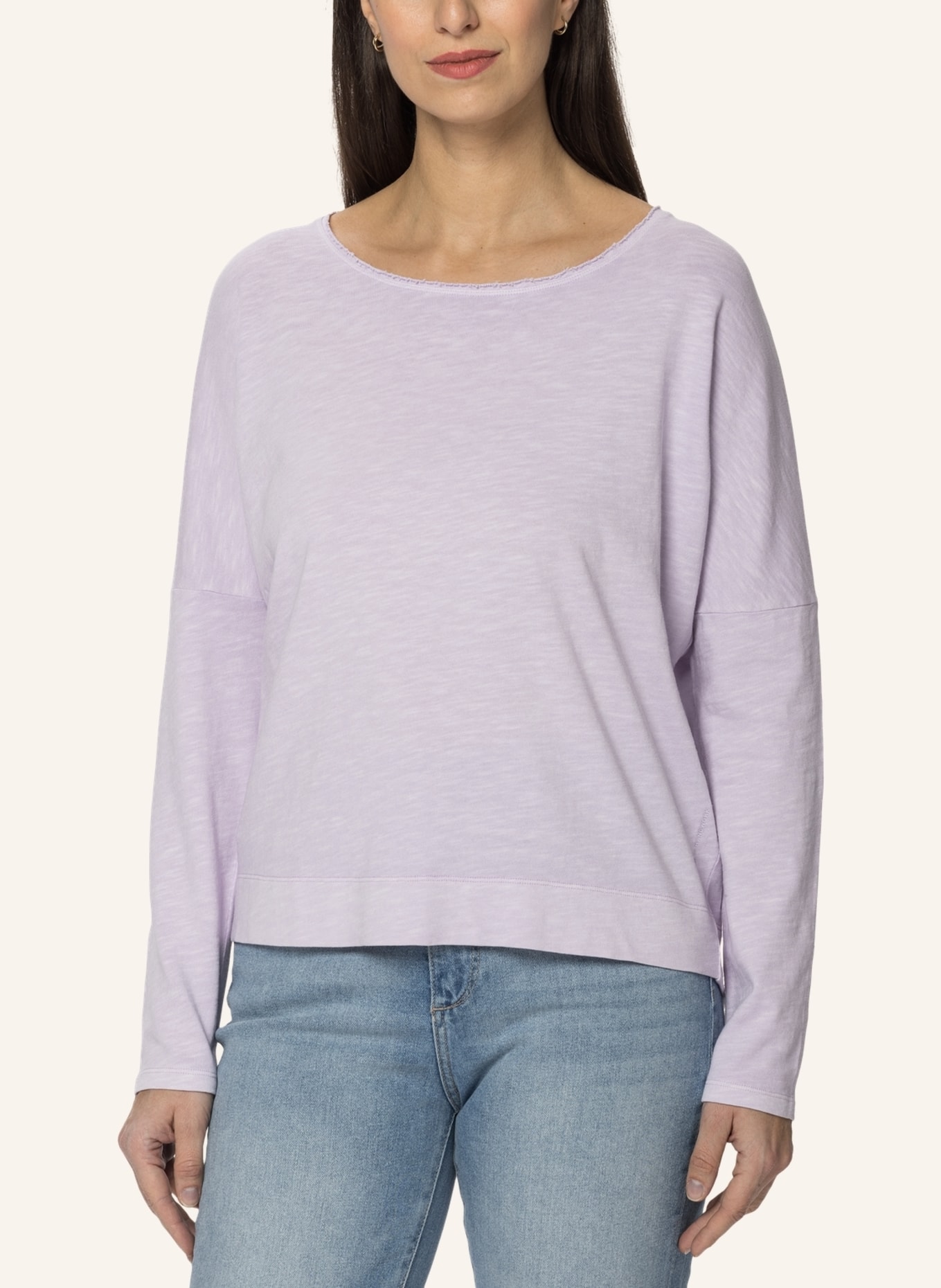 TRUSTED HANDWORK Round Neck 1/1-Sleeve T-Shirt w.Dropped Shoulder, Farbe: LILA (Bild 6)