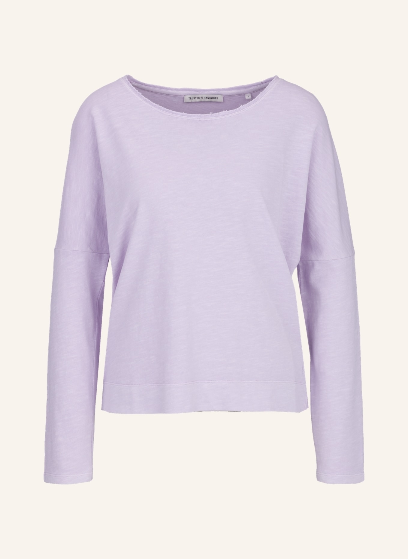 TRUSTED HANDWORK Round Neck 1/1-Sleeve T-Shirt w.Dropped Shoulder, Farbe: LILA (Bild 1)