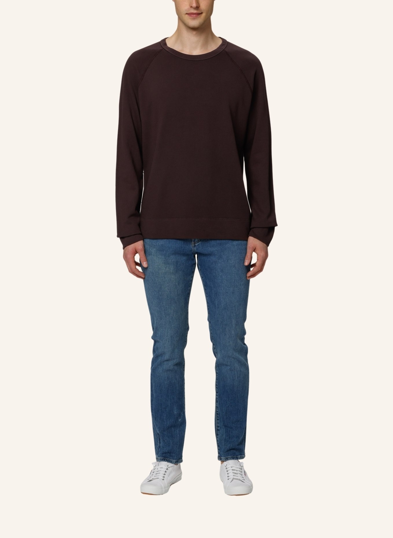 TRUSTED HANDWORK Round Neck 1/1-Sleeve Sweatshirt with Raglan, Farbe: SCHWARZ/ GRAU (Bild 8)