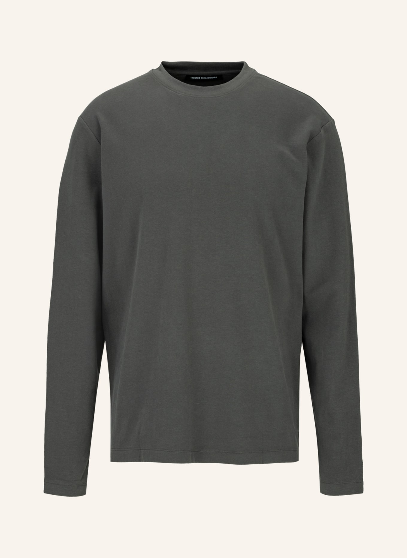 TRUSTED HANDWORK Round Neck 1/1-Sleeve T-Shirt, Farbe: GRAU (Bild 1)