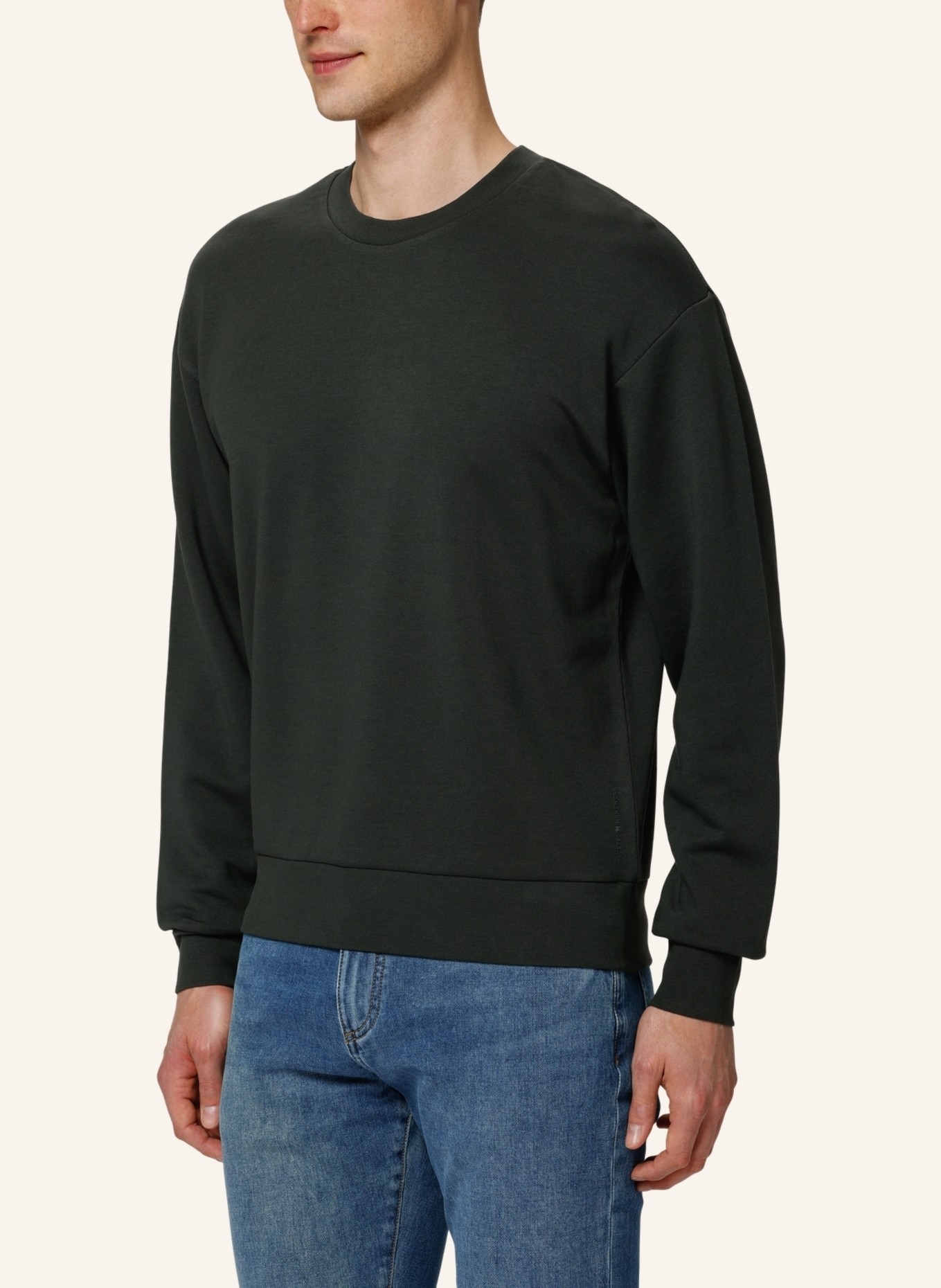 TRUSTED HANDWORK Oversized 1/1-Sleeve Sweatshirt w.Dropped Shoulder, Farbe: GRÜN (Bild 7)