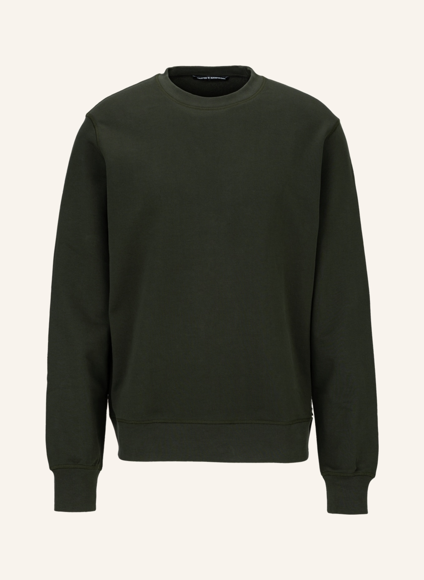 TRUSTED HANDWORK Round Neck 1/1-Sleeve Sweatshirt, Farbe: GRÜN (Bild 1)