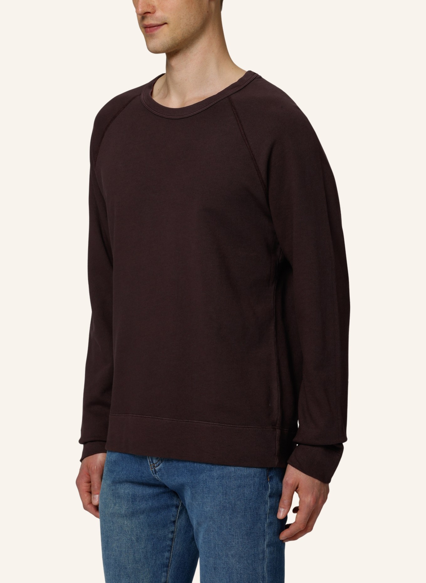 TRUSTED HANDWORK Round Neck 1/1-Sleeve Sweatshirt with Raglan, Farbe: SCHWARZ/ GRAU (Bild 7)