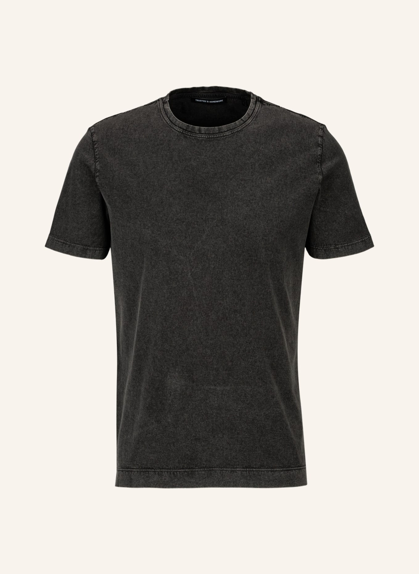 TRUSTED HANDWORK NA T-Shirt Fitted, Farbe: SCHWARZ (Bild 1)