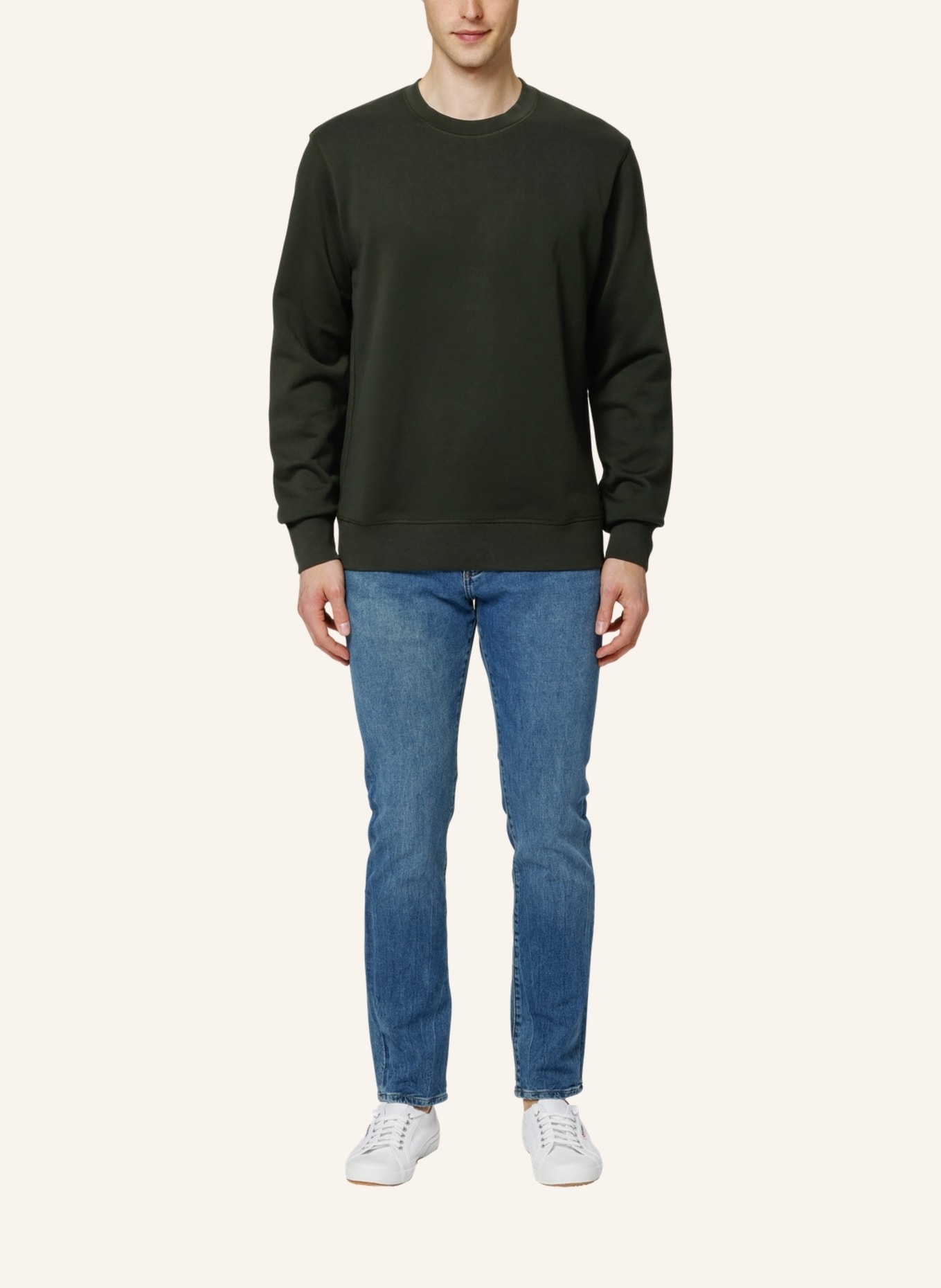 TRUSTED HANDWORK Round Neck 1/1-Sleeve Sweatshirt, Farbe: GRÜN (Bild 8)