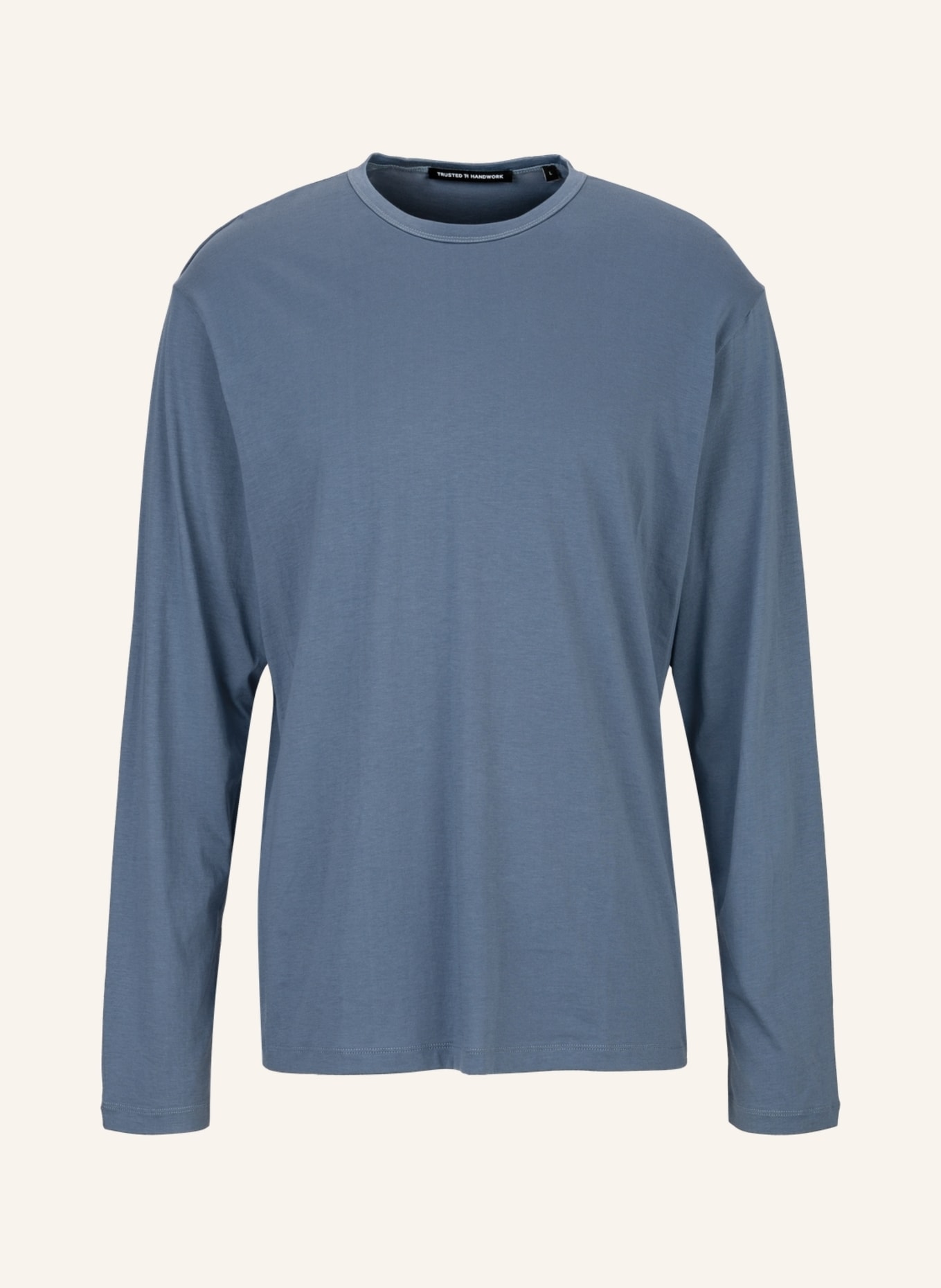 TRUSTED HANDWORK Round Neck 1/1-Sleeve T-Shirt, Farbe: BLAU (Bild 1)