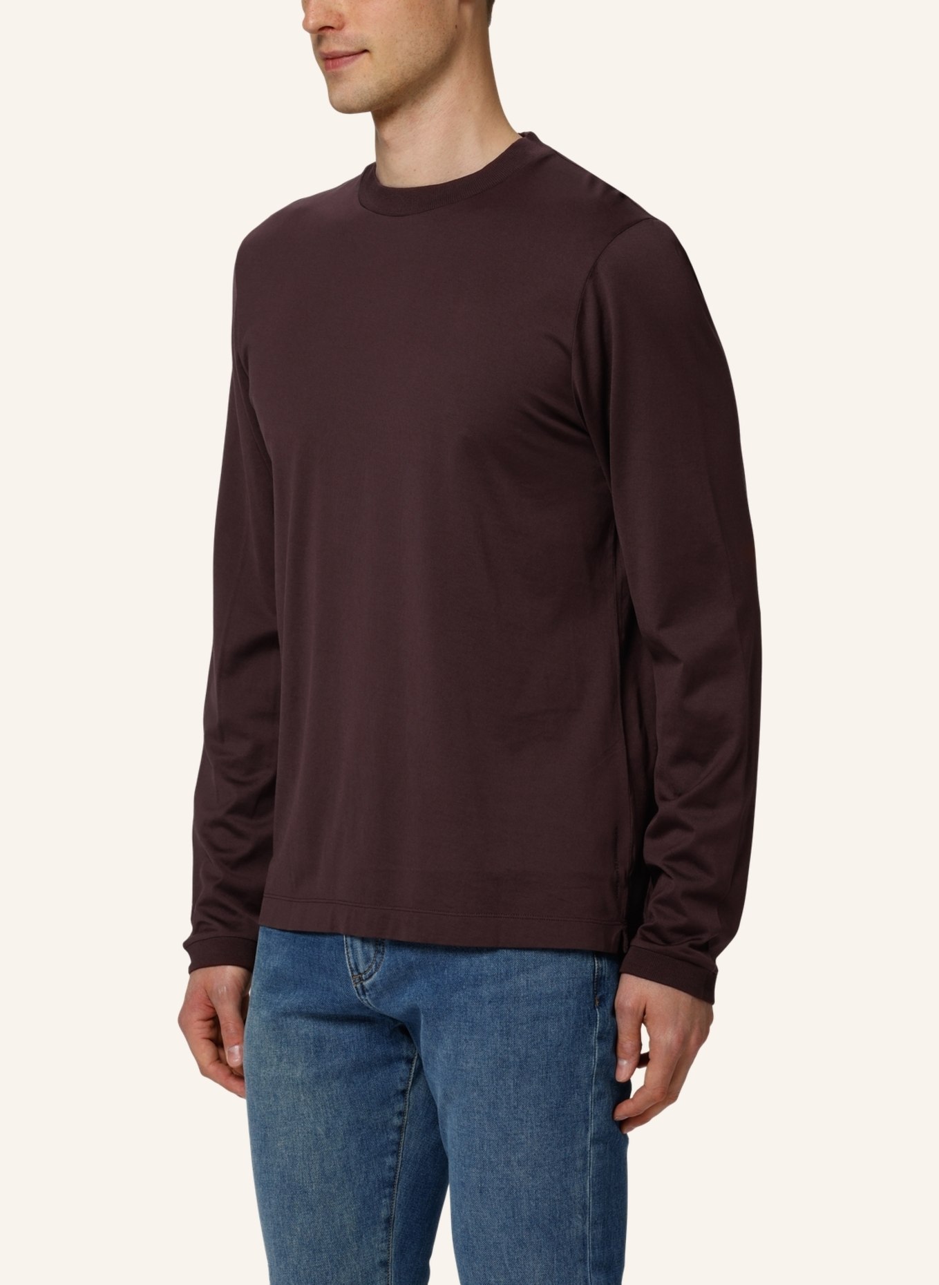 TRUSTED HANDWORK Round Neck 1/1-Sleeve T-Shirt, Farbe: BRAUN (Bild 7)