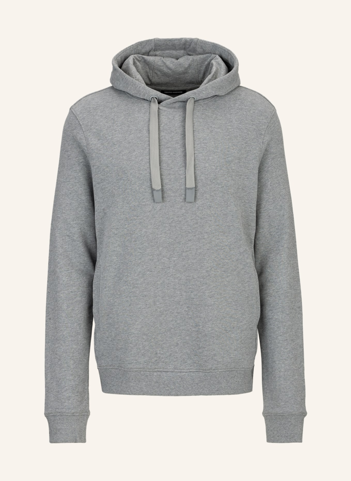 TRUSTED HANDWORK Hoodie 1/1-Sleeve Sweatshirt, Farbe: HELLGRAU (Bild 1)