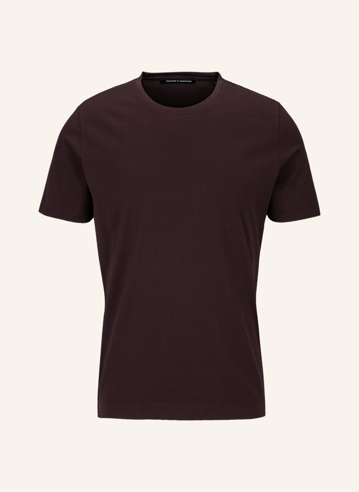 TRUSTED HANDWORK Round Neck 1/2-Sleeve T-Shirt, Farbe: DUNKELROT (Bild 1)