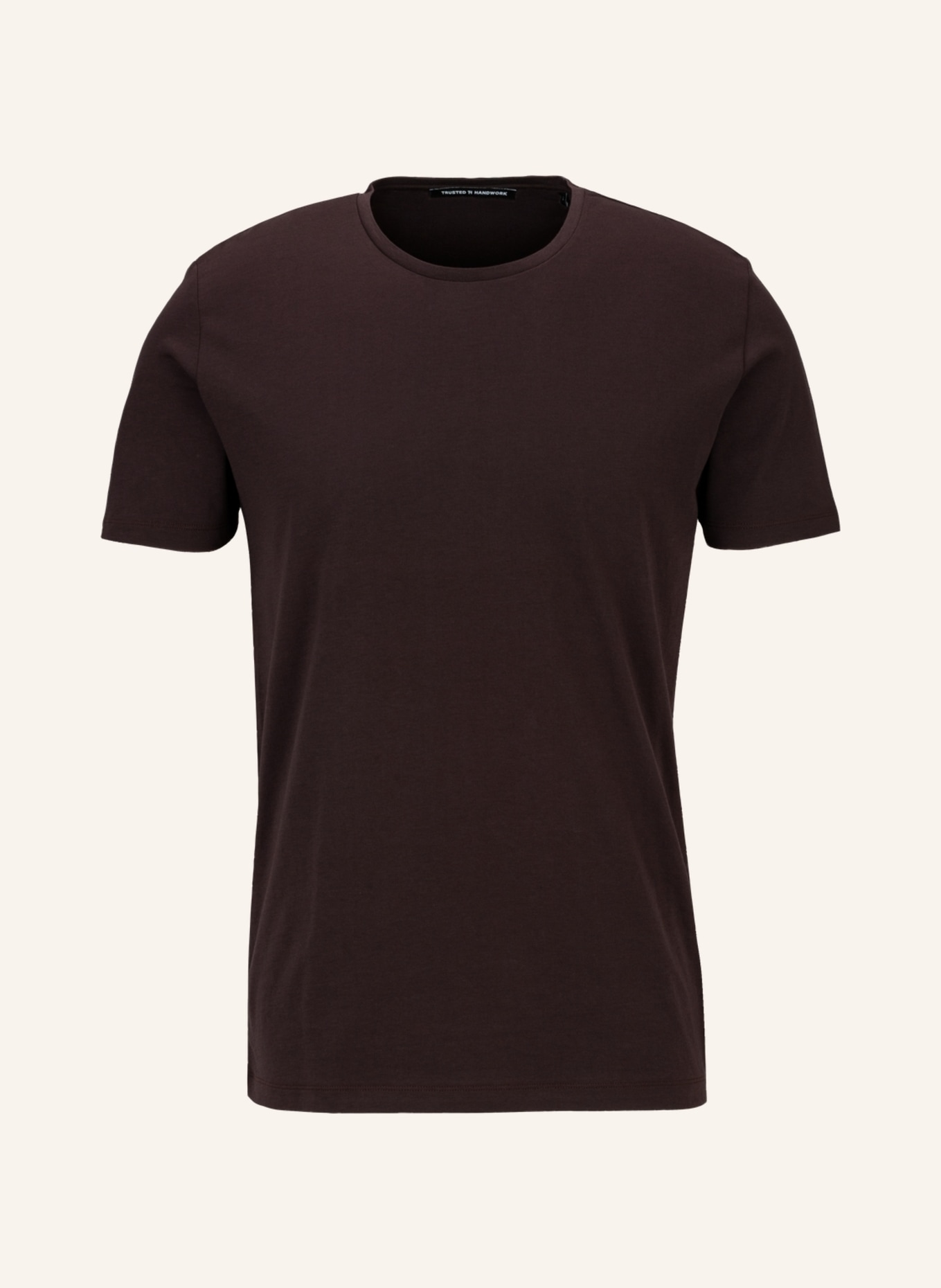 TRUSTED HANDWORK Round Neck 1/2-Sleeve T-Shirt, Farbe: DUNKELROT (Bild 1)