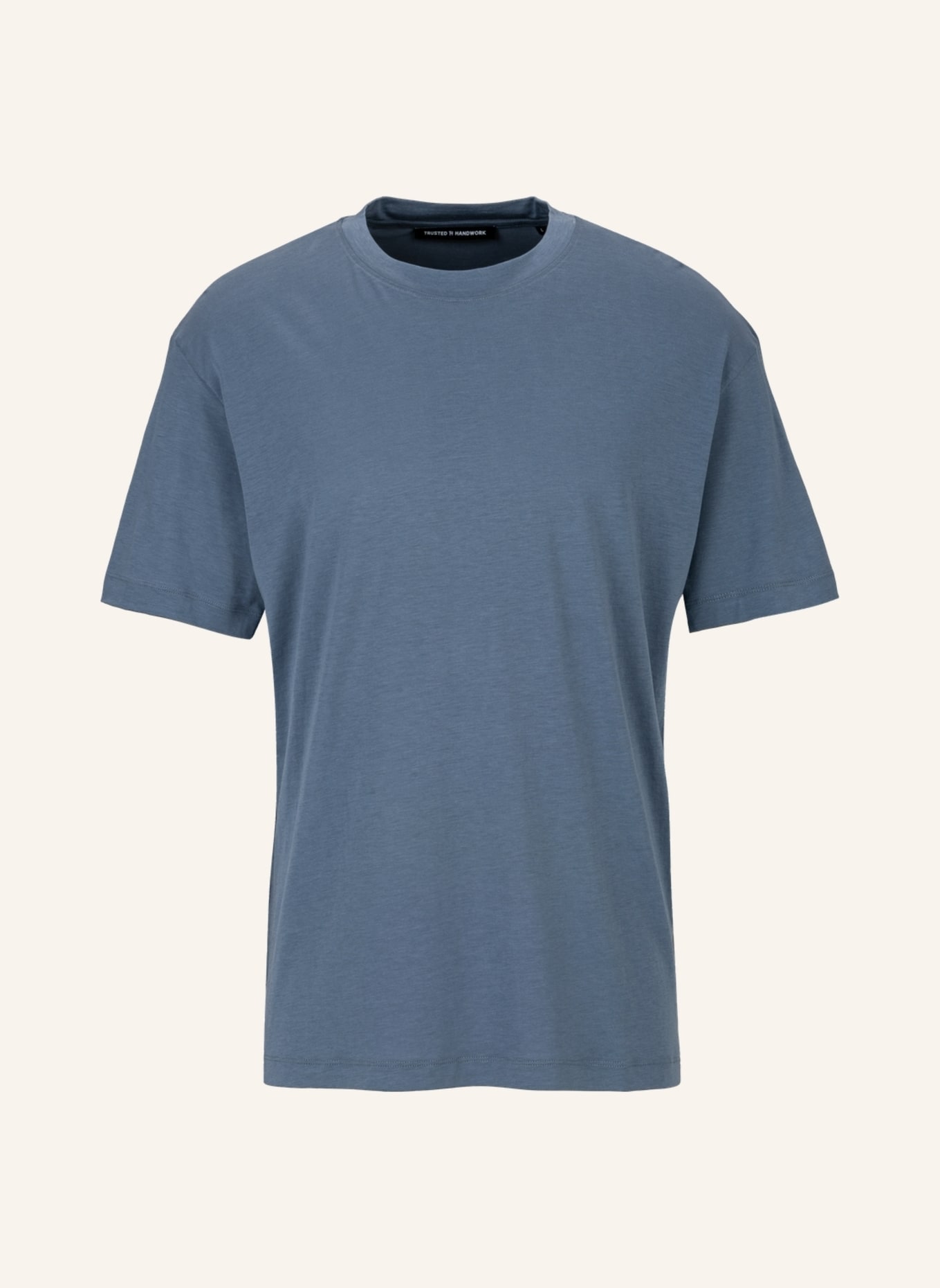 TRUSTED HANDWORK Oversized Round Neck 1/2-Sleeve T-Shirt, Farbe: BLAU (Bild 1)