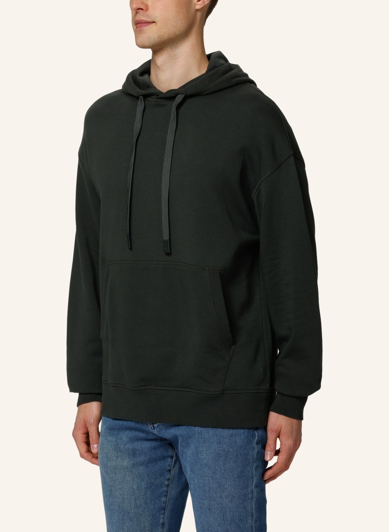 TRUSTED HANDWORK Oversized Hoodie 1/1-Sleeve Sweatshirt, Farbe: GRÜN (Bild 4)